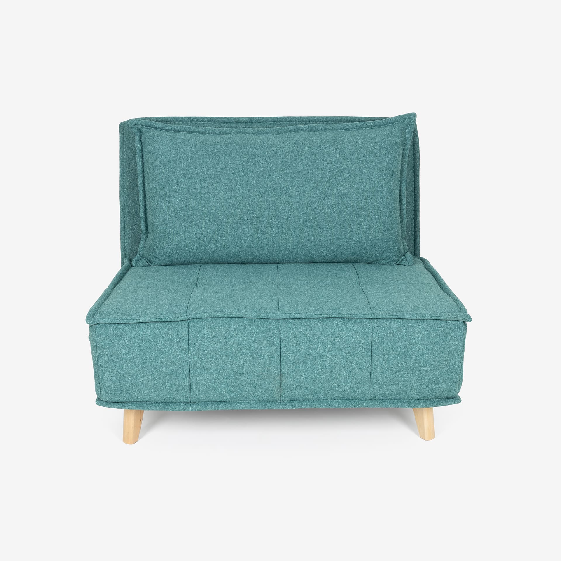 Sofá cama individual verde Luca 104x92x84cm