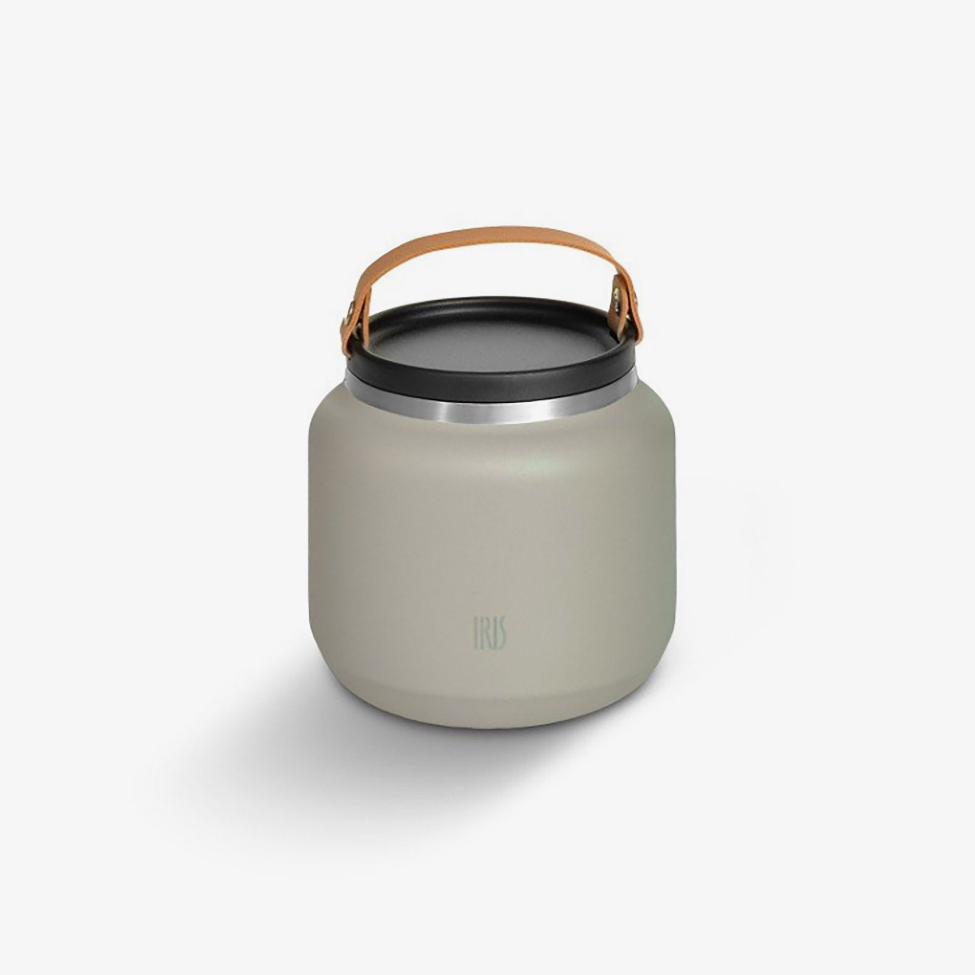 Termo para s&oacute;lidos beige de acero inoxidable 70cl