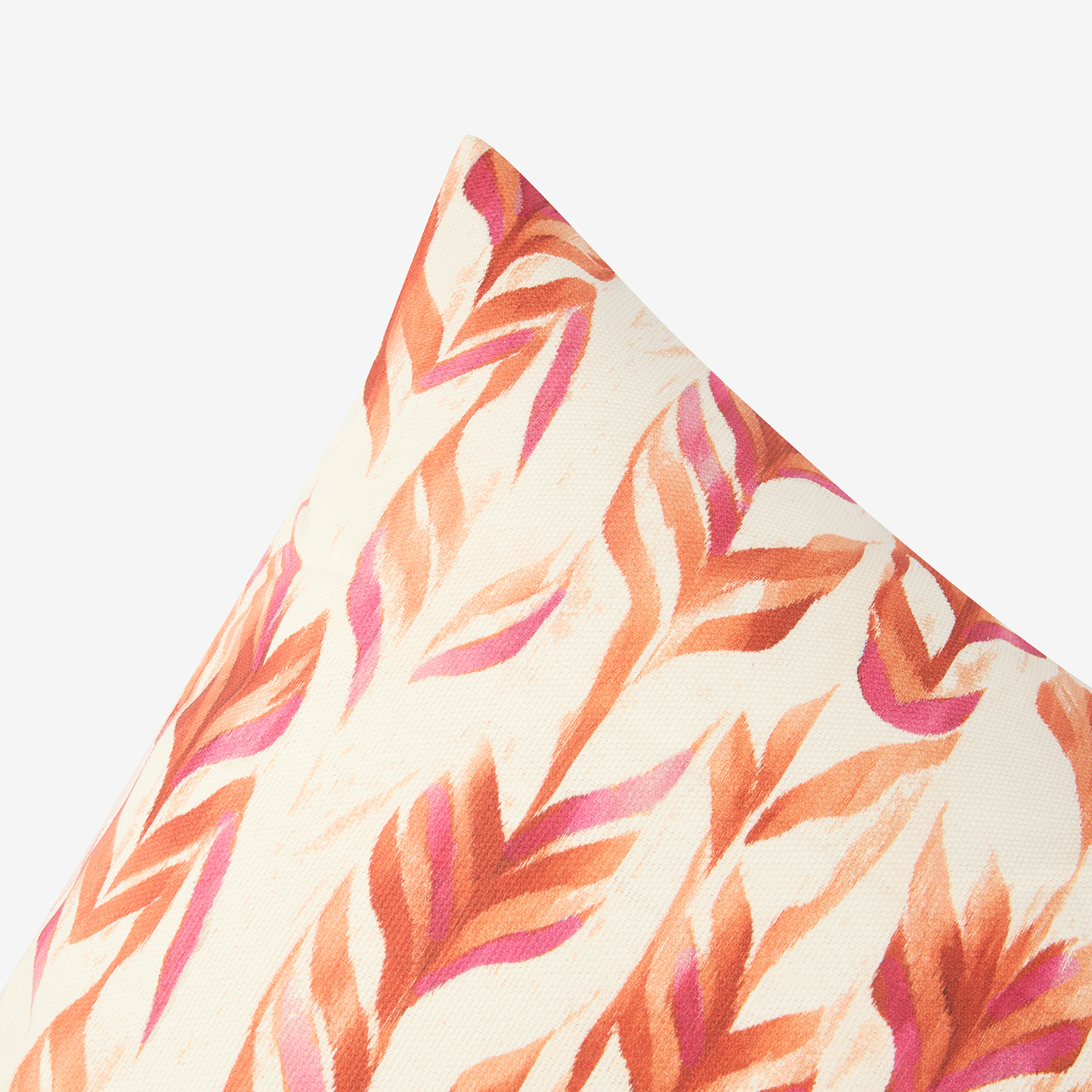 Funda de cojín de algodón cuadrada rosa Arce 45x45cm