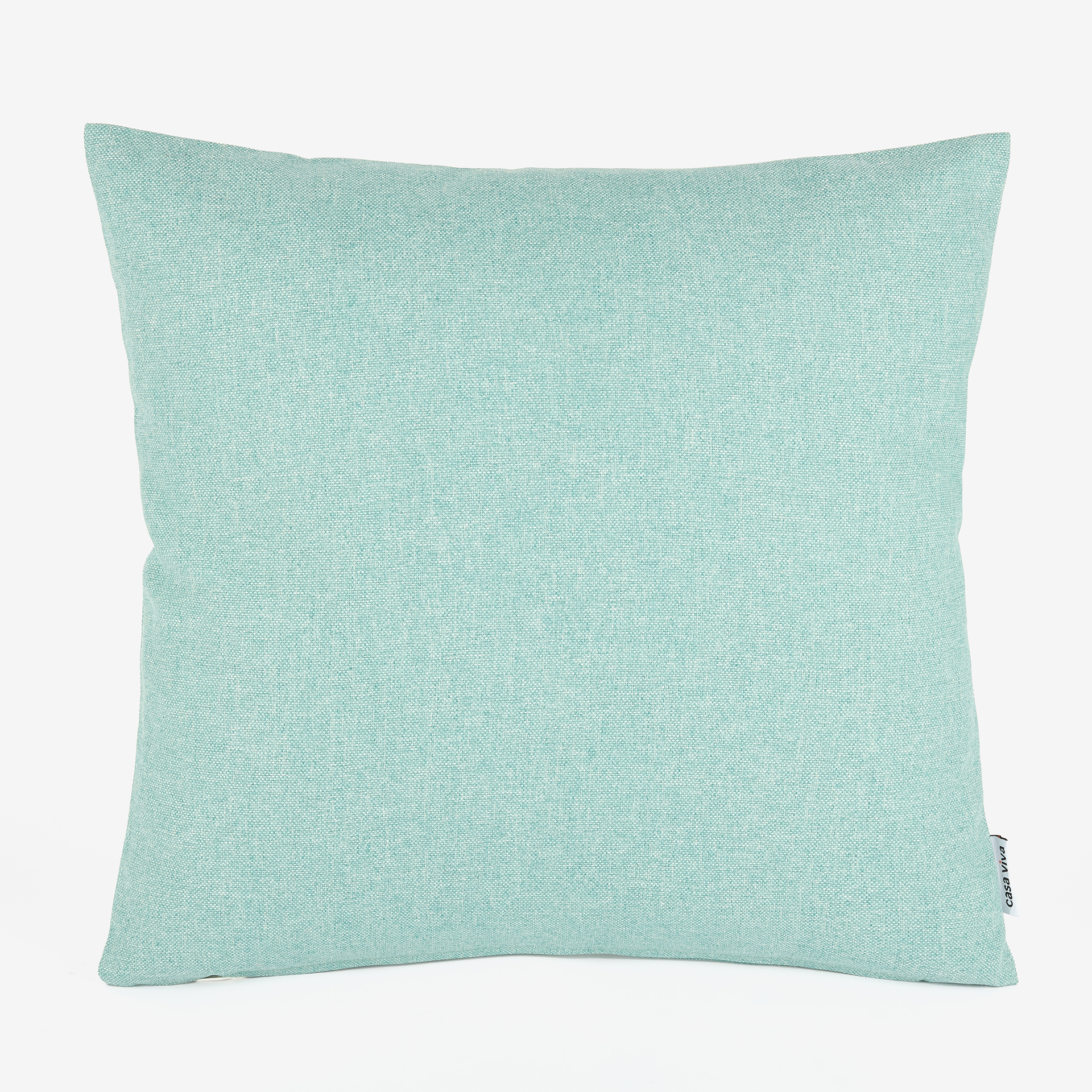 Cojín de exterior verde liso 45x45cm