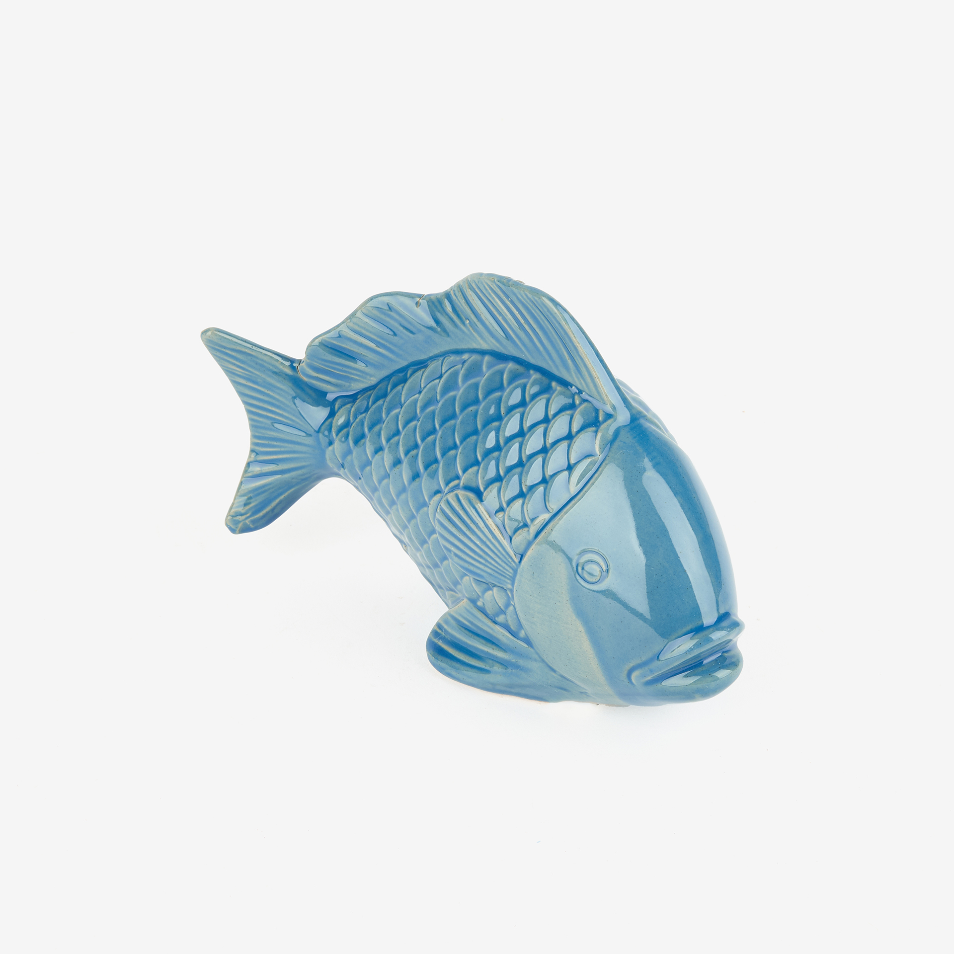 Figura decorativa de cerámica Fish Sea 17x7x12cm
