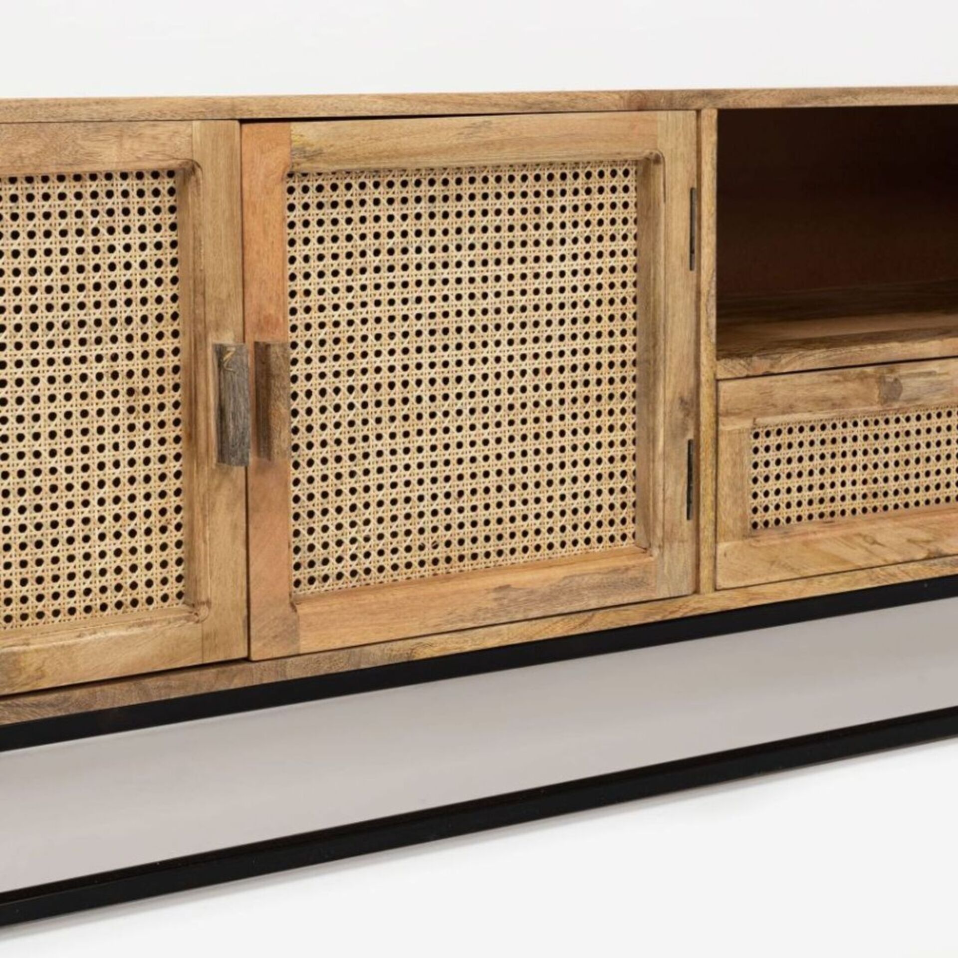 Mueble de TV de madera de mango Berl&iacute;n 175x45cm Clau&Chloe