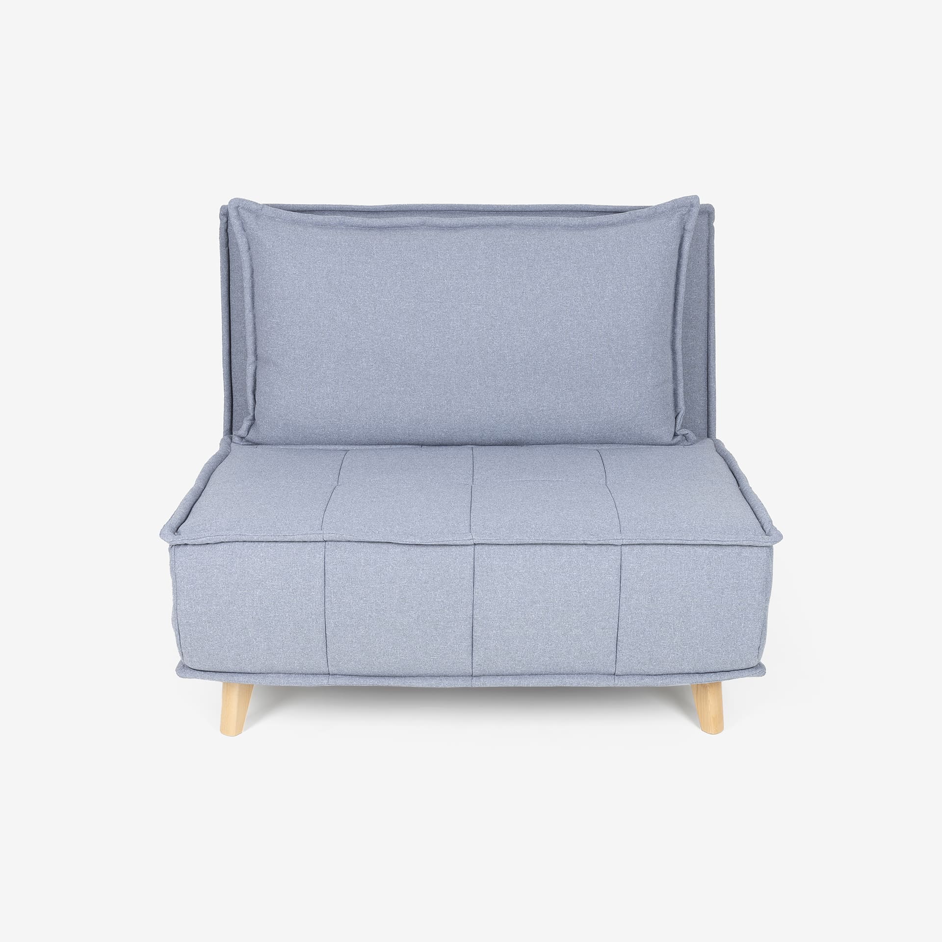 Sofá cama individual gris claro Gael 104x92x84cm