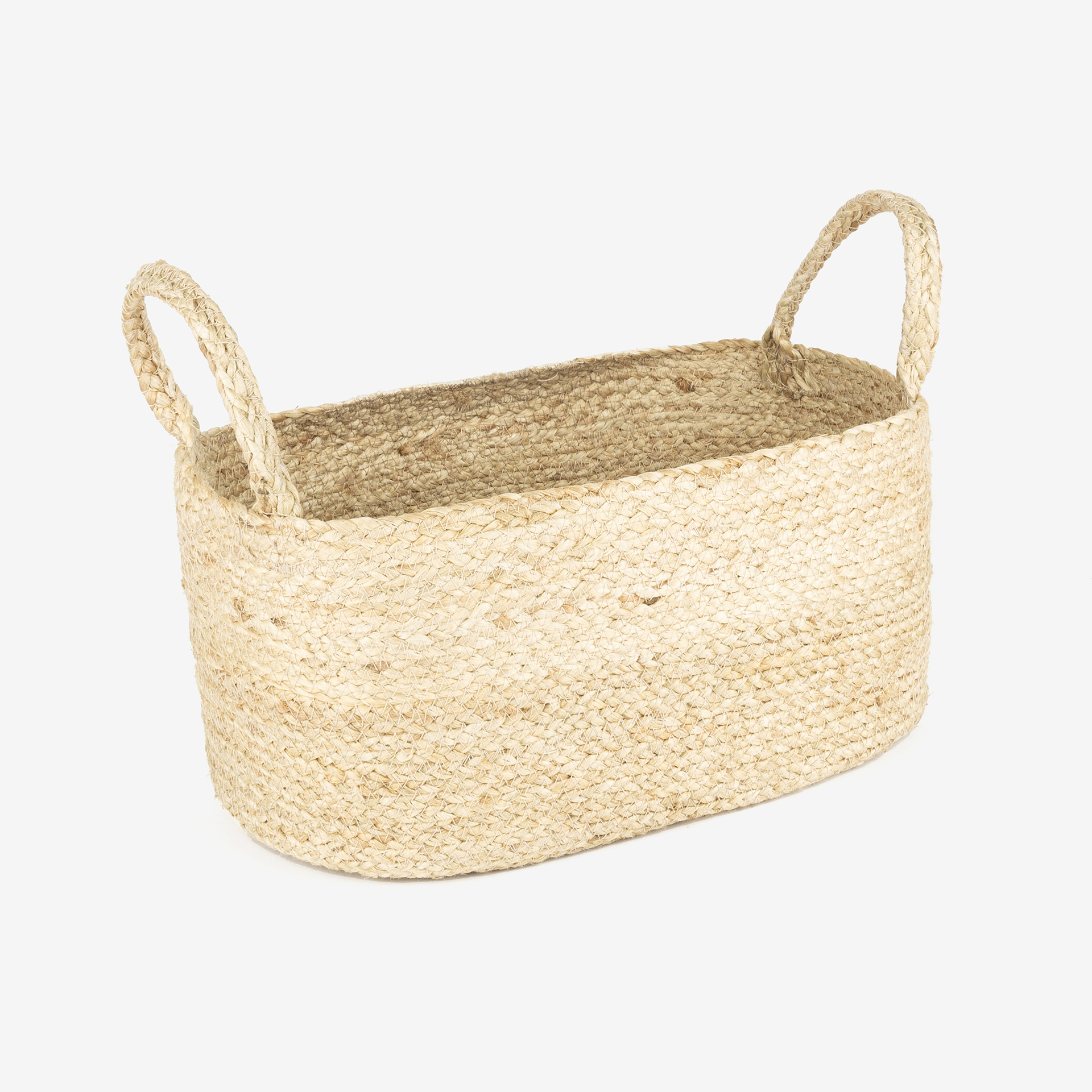 Cesta de yute ovalada Fita 40x26x18cm
