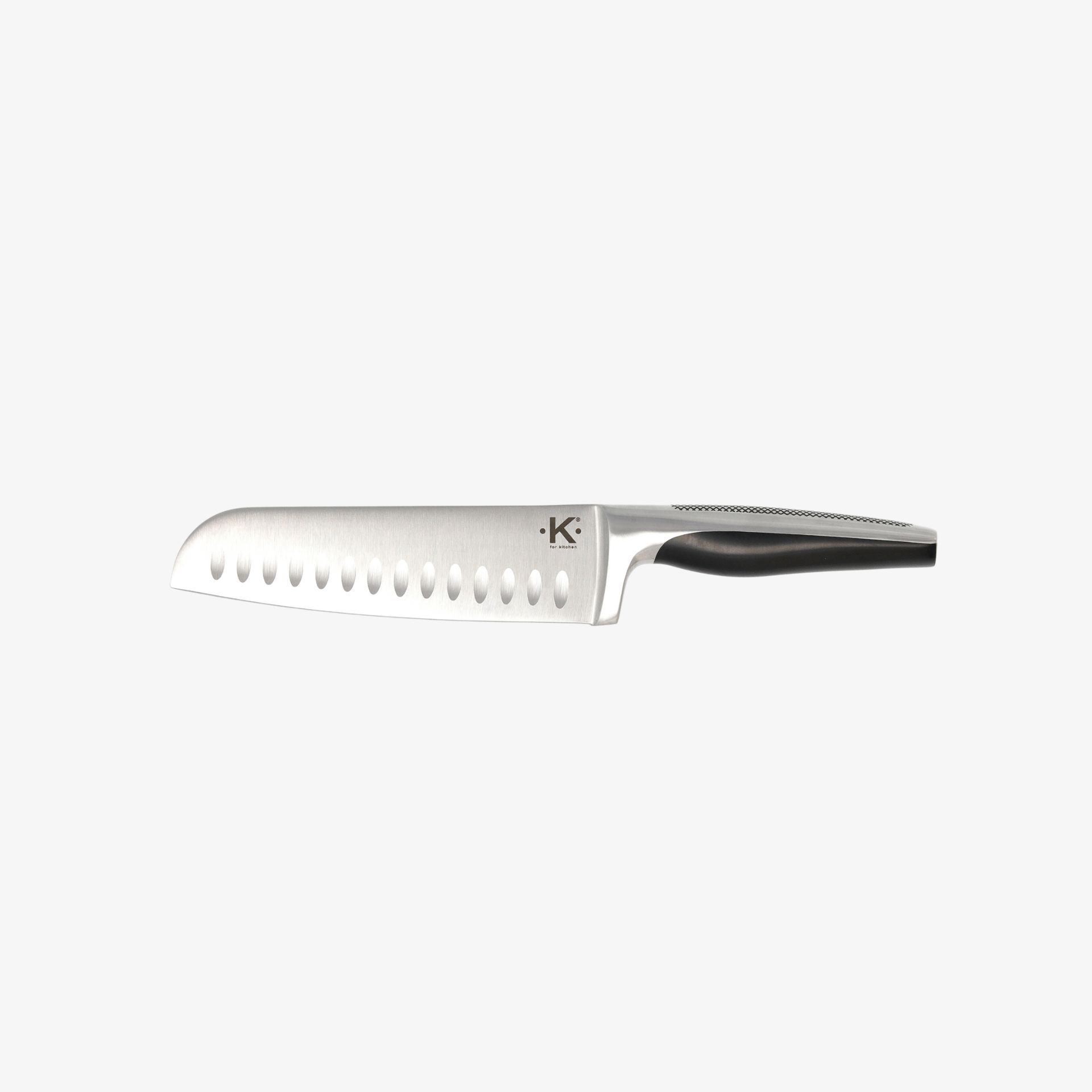 Cuchillo santoku de acero inoxidable 17,5cm Inoxia