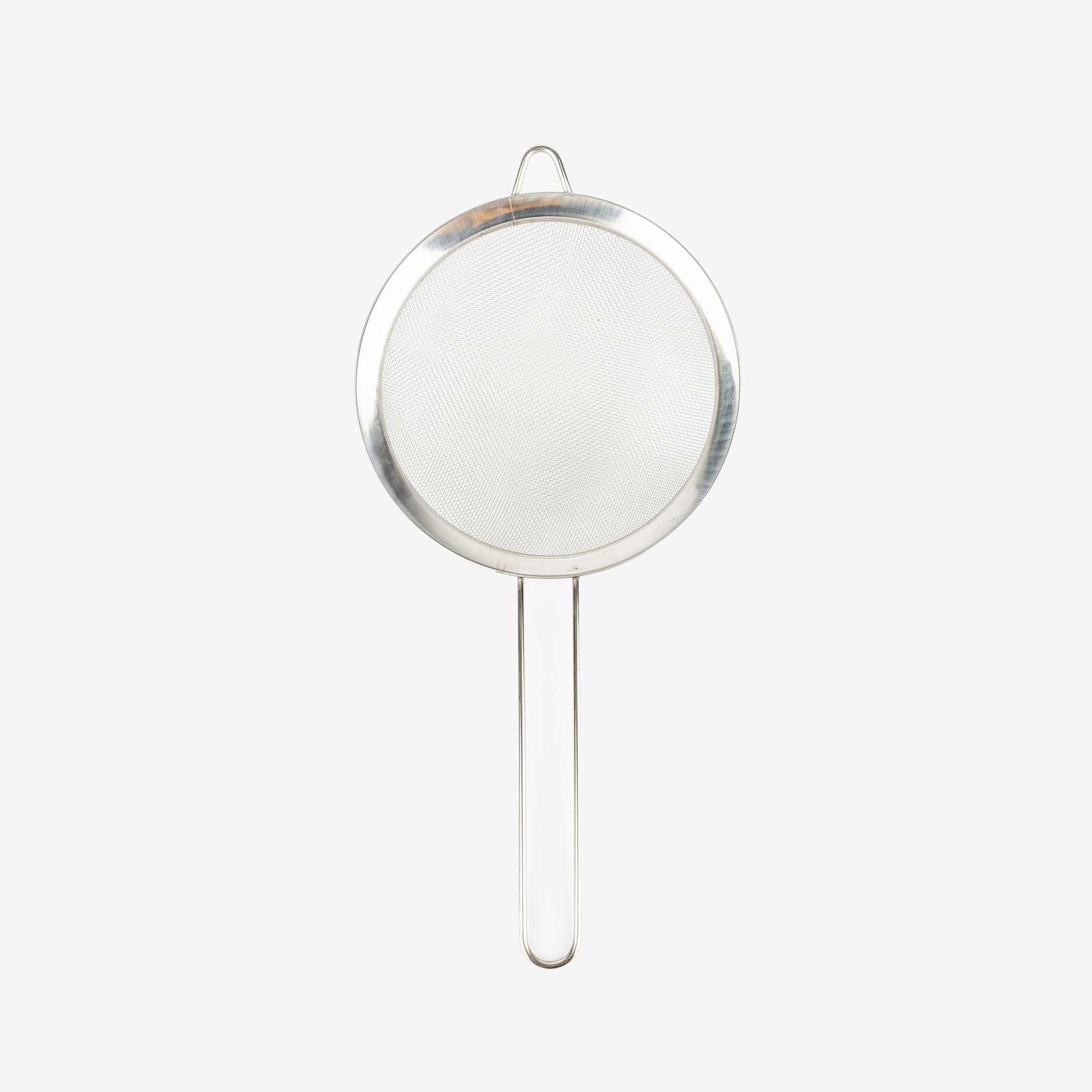 Colador de acero con mango 16cm