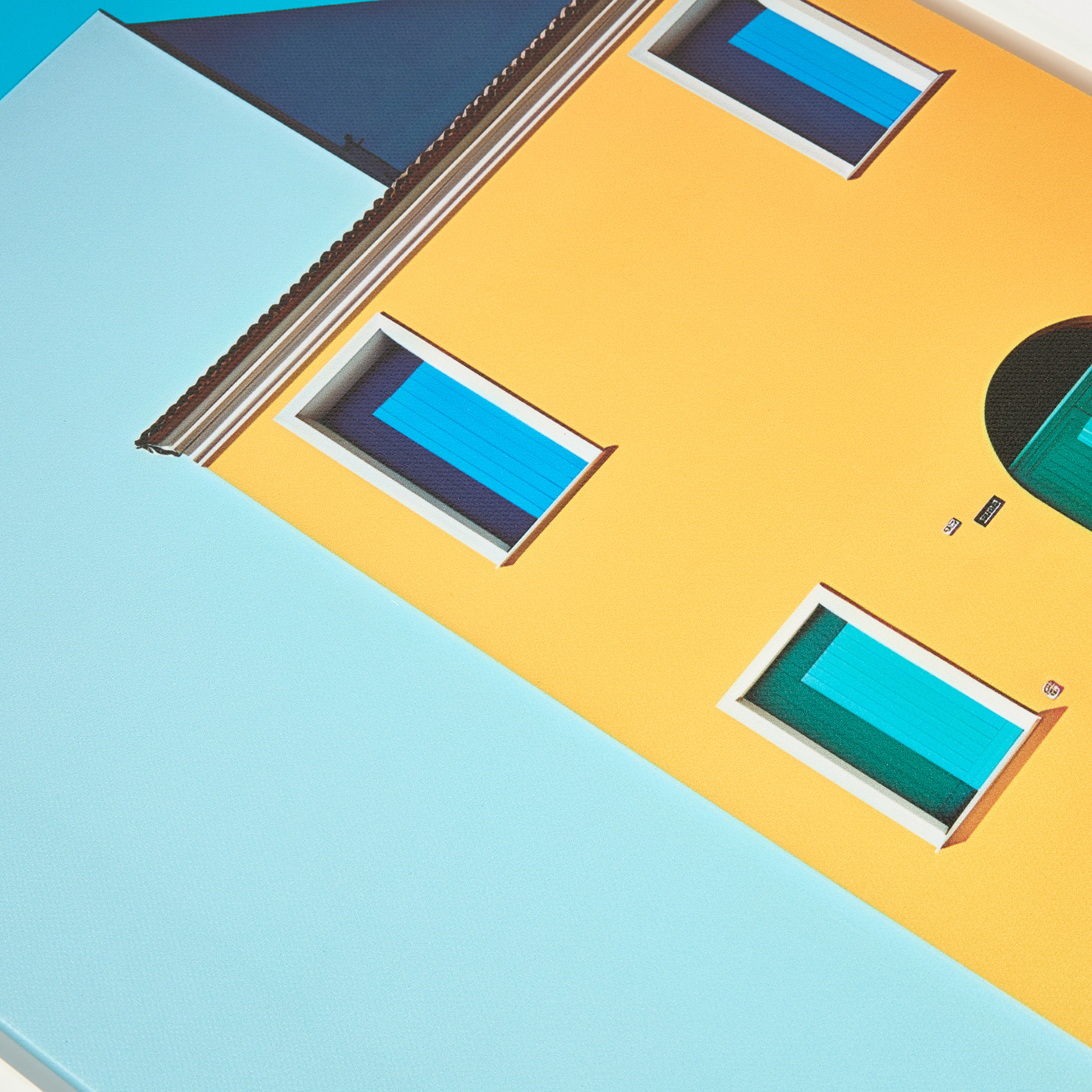 Cuadro con marco y cristal Yellow Cottage 30x40cm