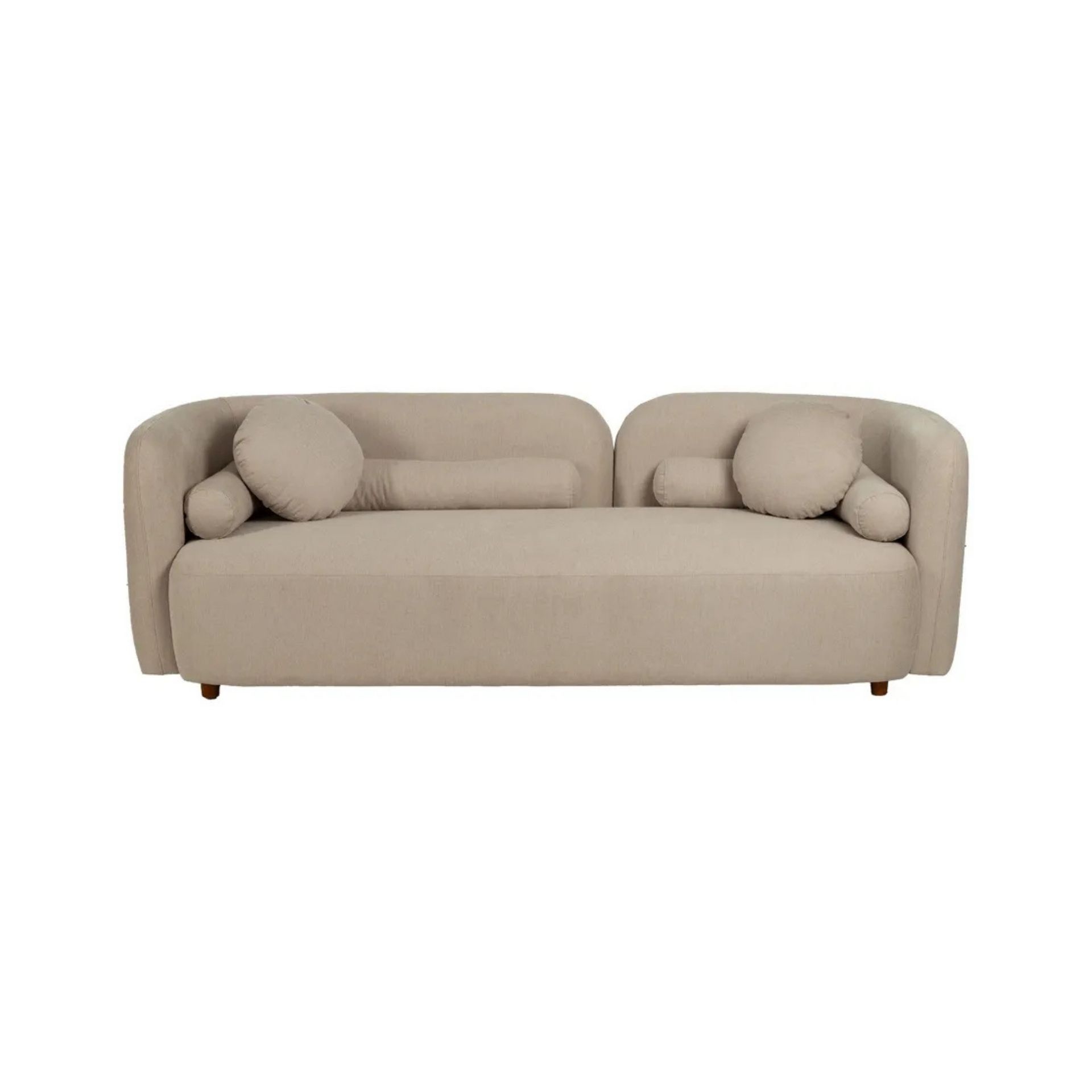 Sof&aacute; de 3 plazas de poli&eacute;ster Aria 223x88x72cm