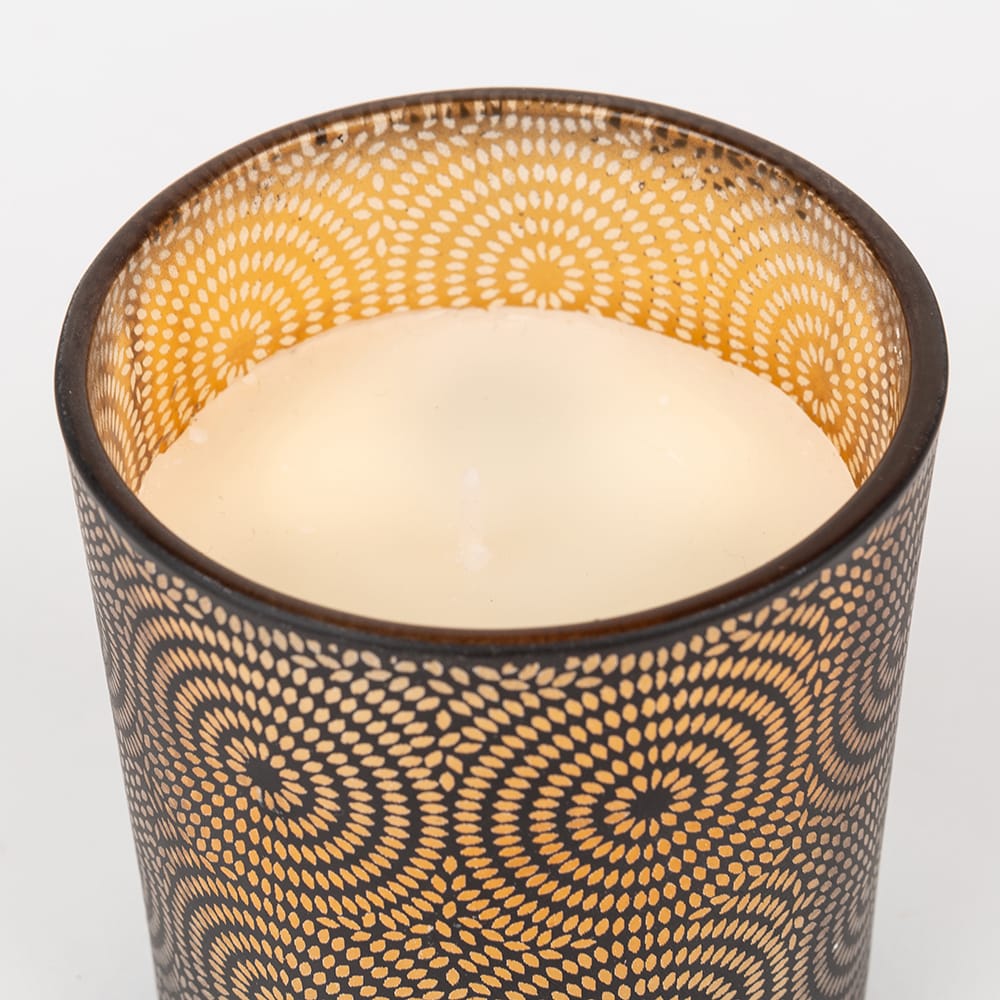 Vela con vaso de cristal 8cm