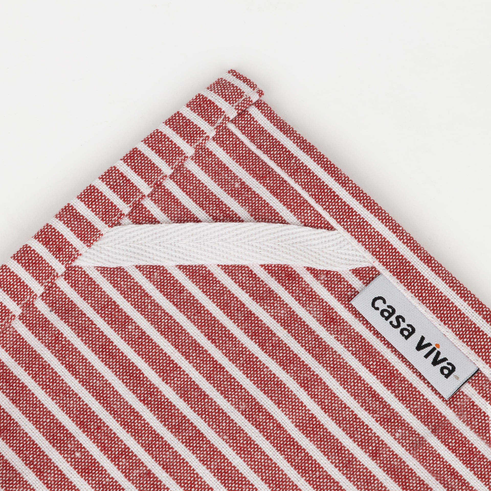 Set 2 pa&ntilde;os rayas rojas Bakou 50x70cm