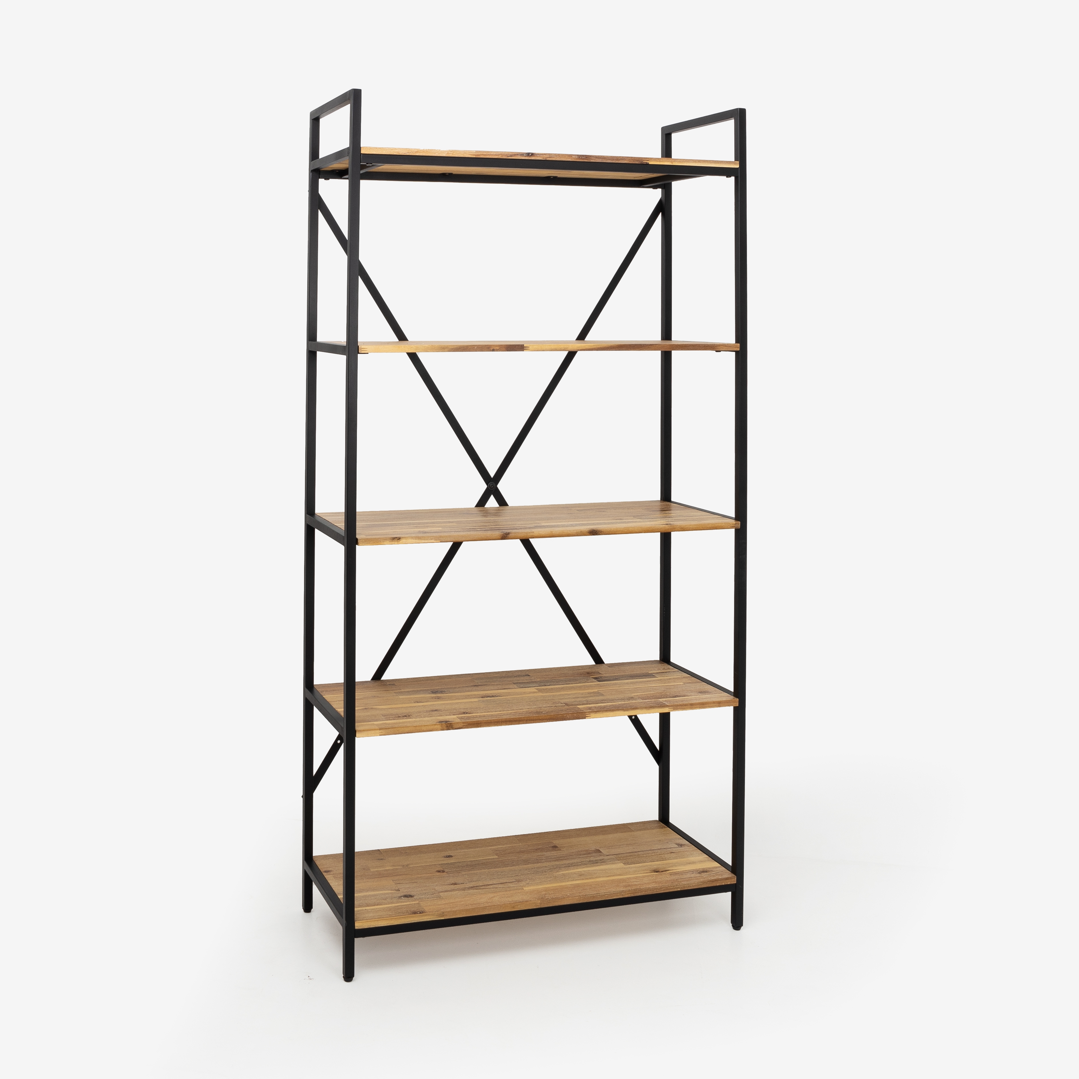 Estantería de madera de acacia Edena 90x35x180cm