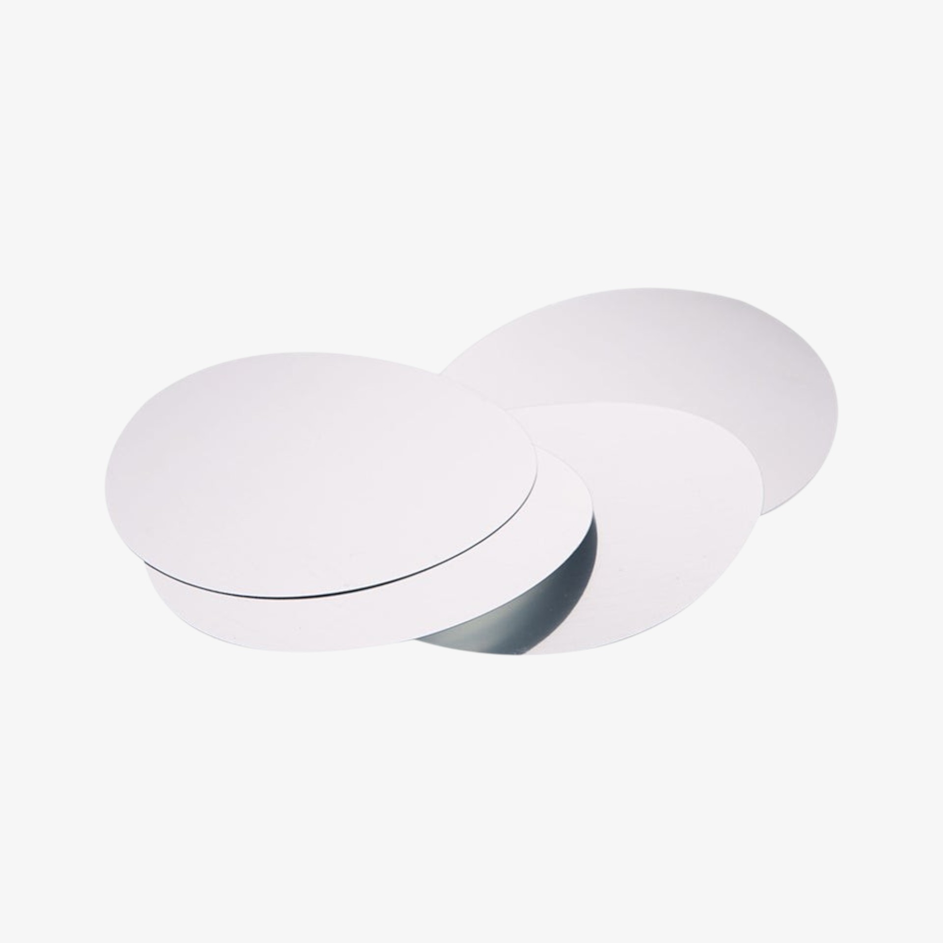 Set de 4 láminas antigoteo plateadas