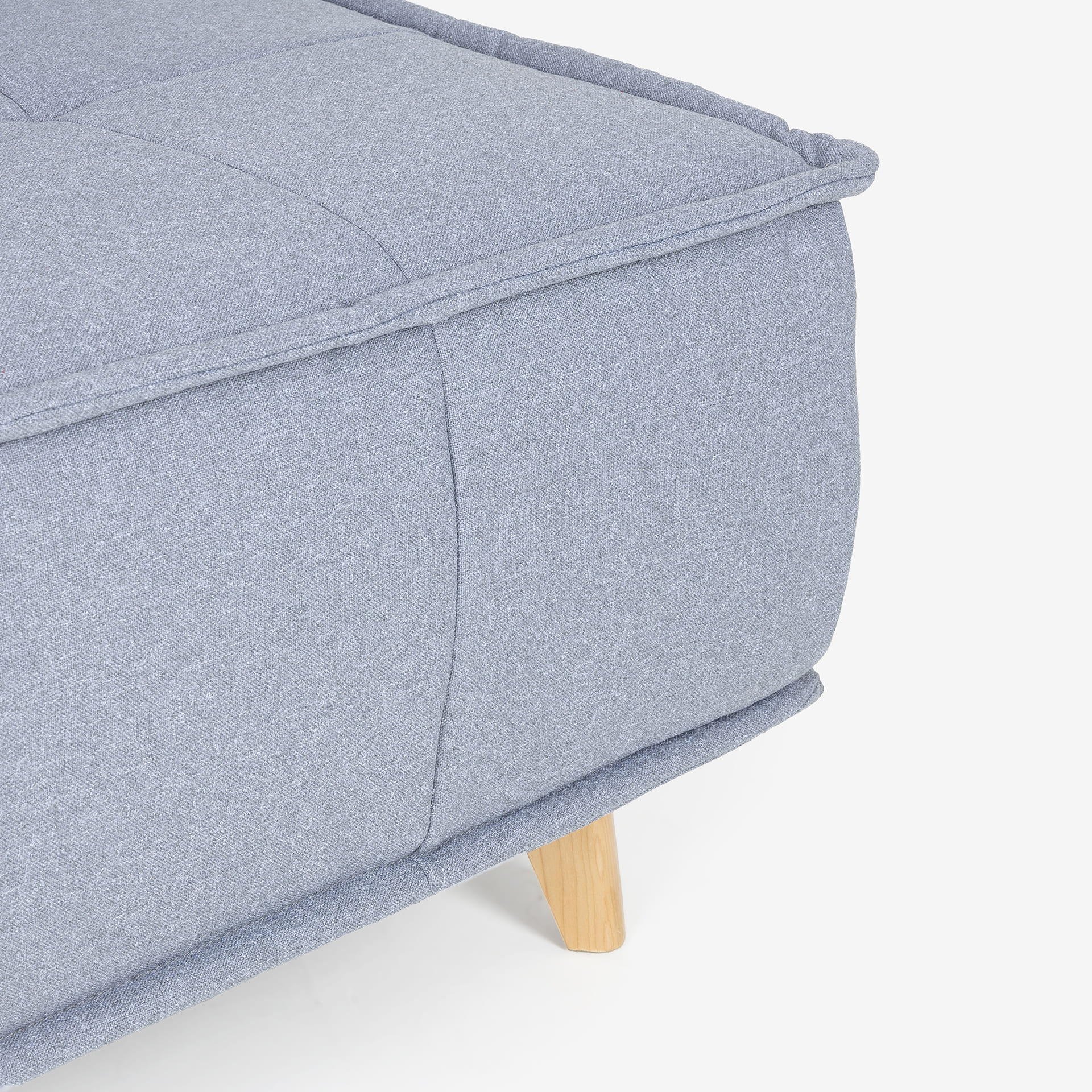 Sofá cama individual gris claro Gael 104x92x84cm