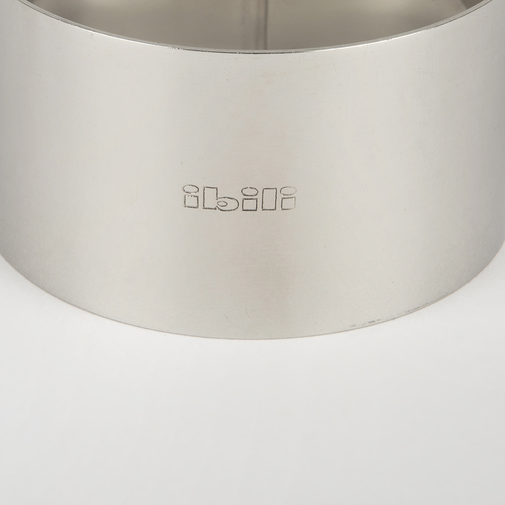 Molde para emplatar de acero inoxidable redondo Ø8x4,5cm - Ibili