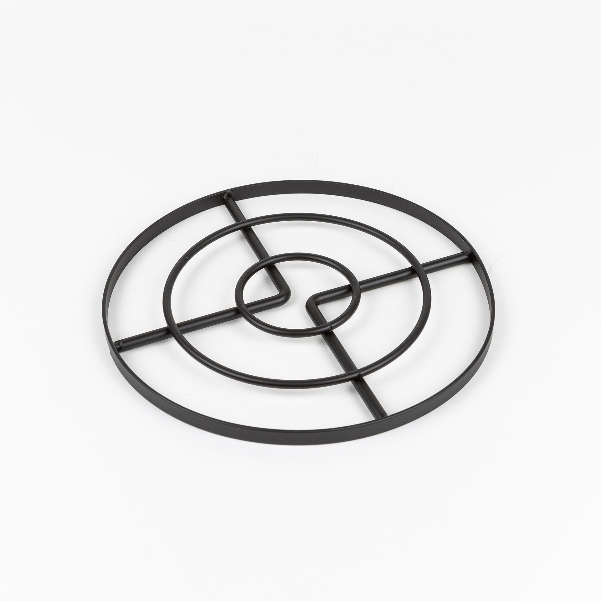 Salvamantel de metal negro &Oslash;23cm