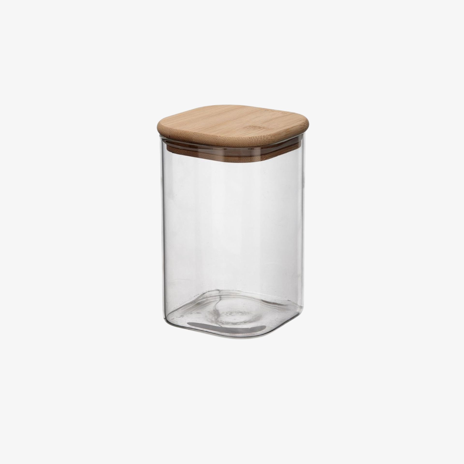 Tarro de cristal con tapa de bambú Brila 1,1L