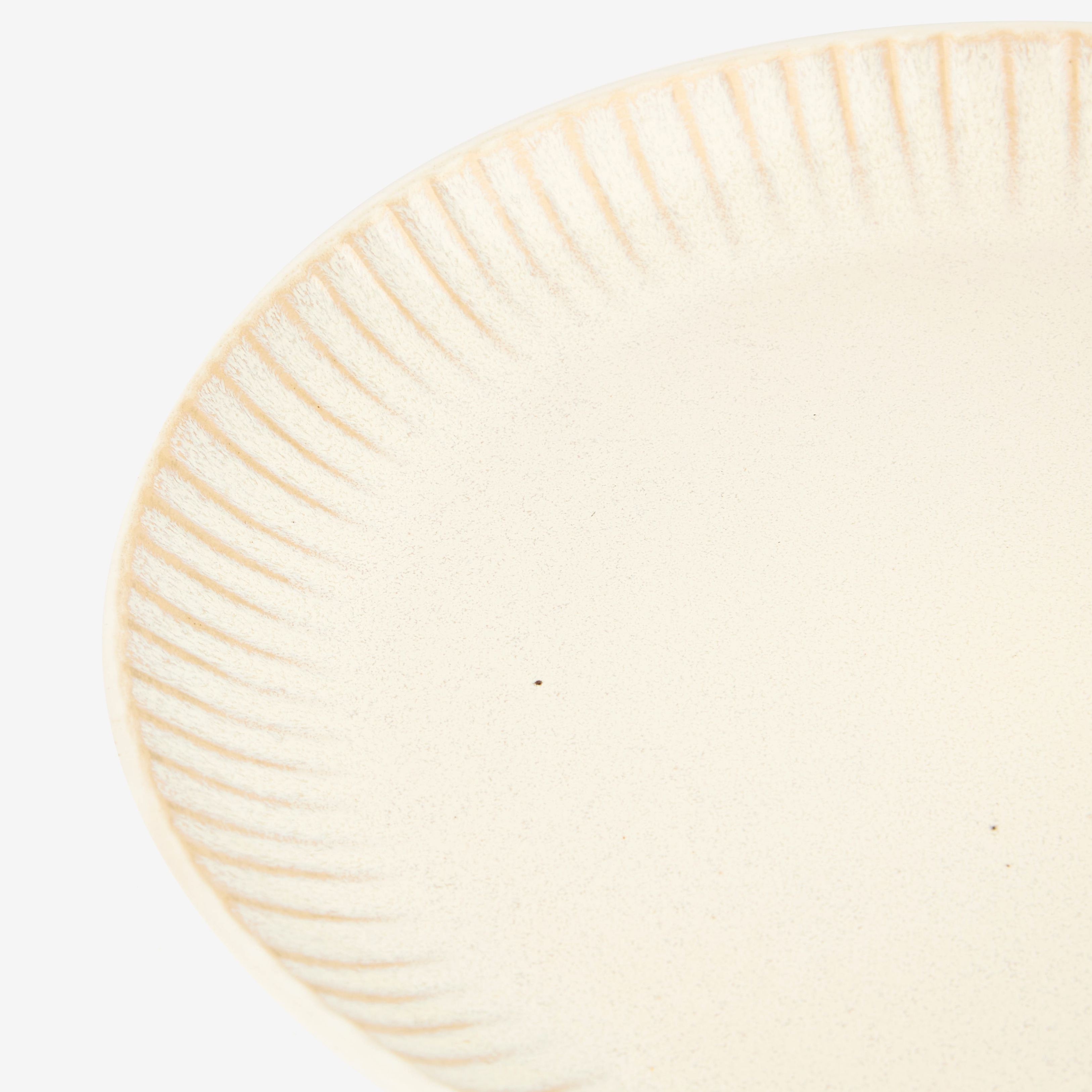 Plato de postre de gres blanco Tauber Ø21cm