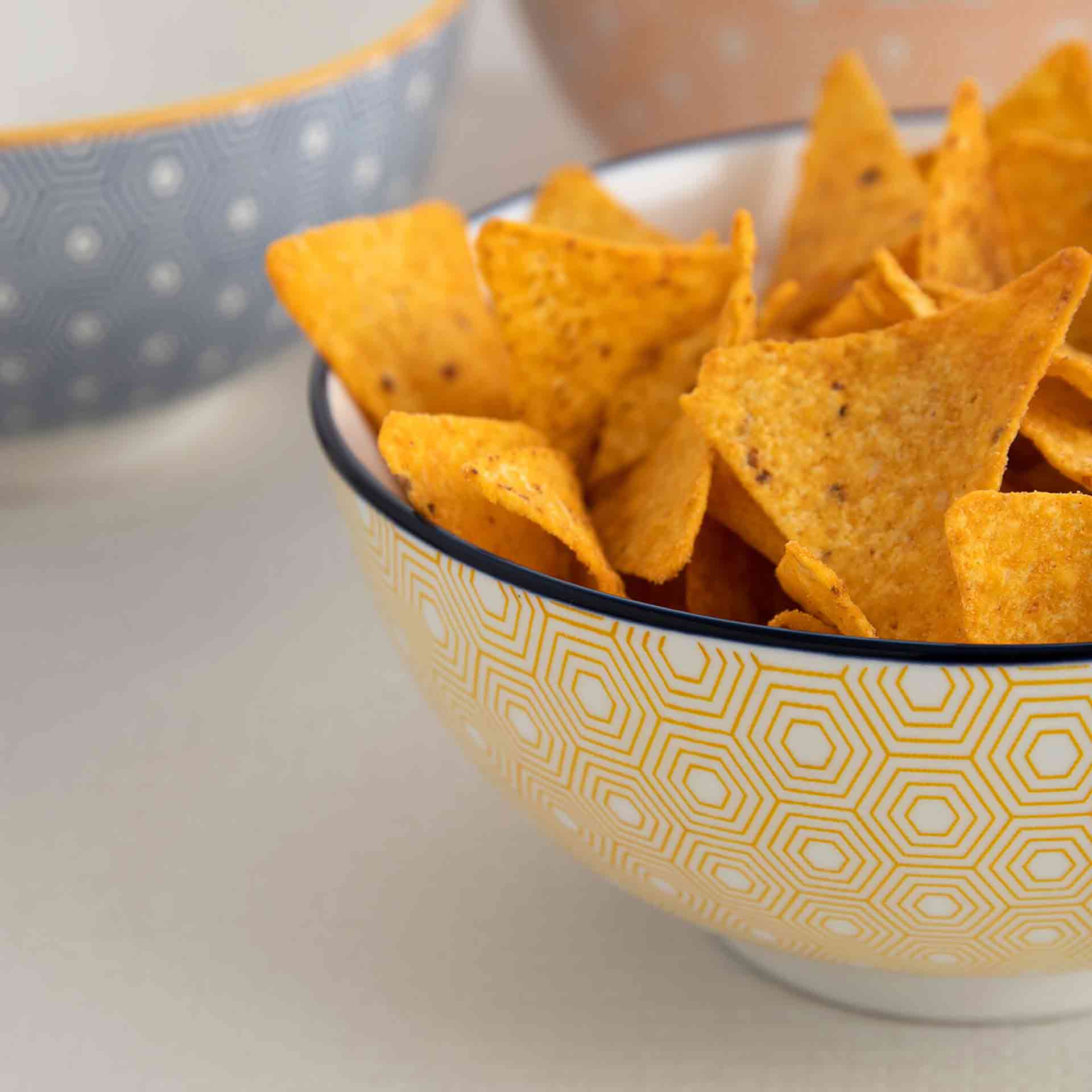 Set de 4 boles de porcelana Okinawa &Oslash;20cm