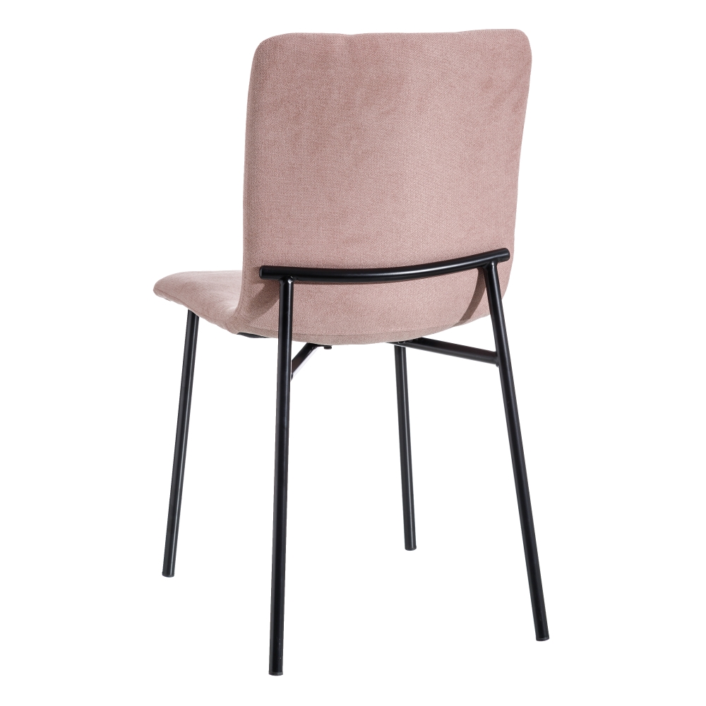 Set de 2 sillas de comedor de metal rosa Jasper 44x54x86cm