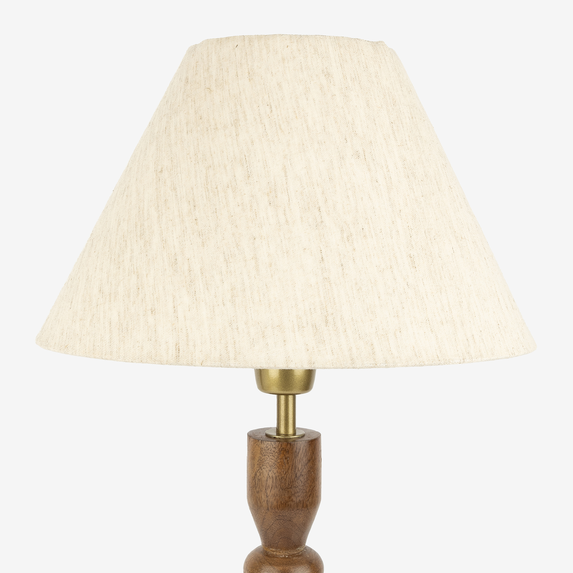 Lámpara de mesa de madera de mango Vati Ø14x55cm