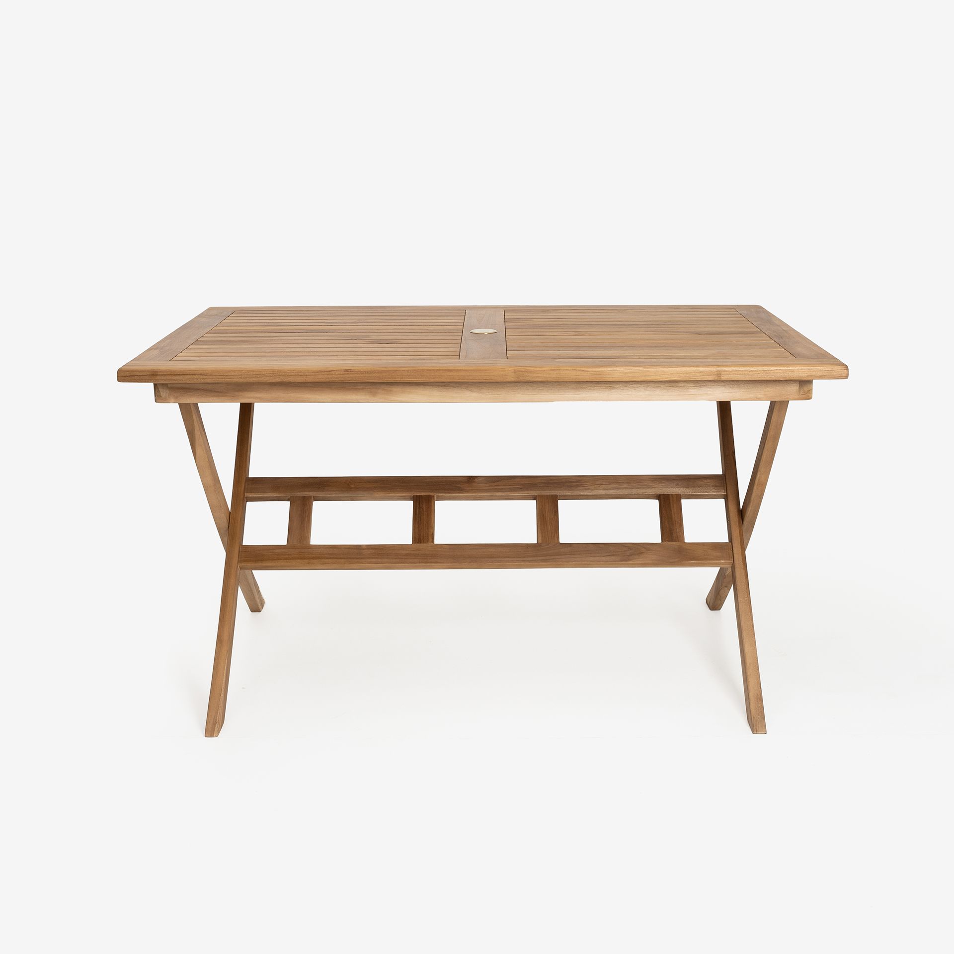 Mesa rectangular de madera de teca 135x85x75cm