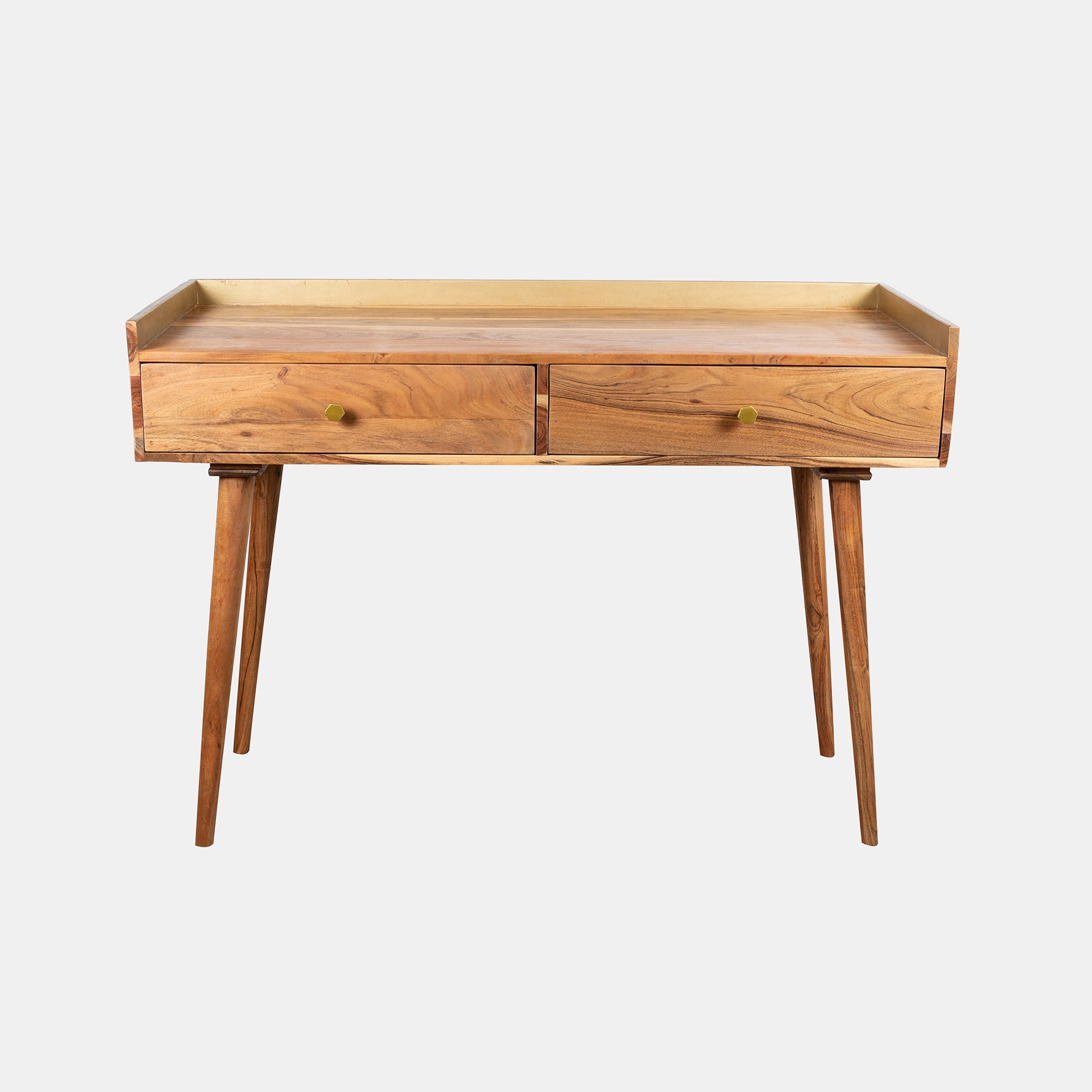 Escritorio de madera acacia Minos 120x50x86cm Clau&Chloe