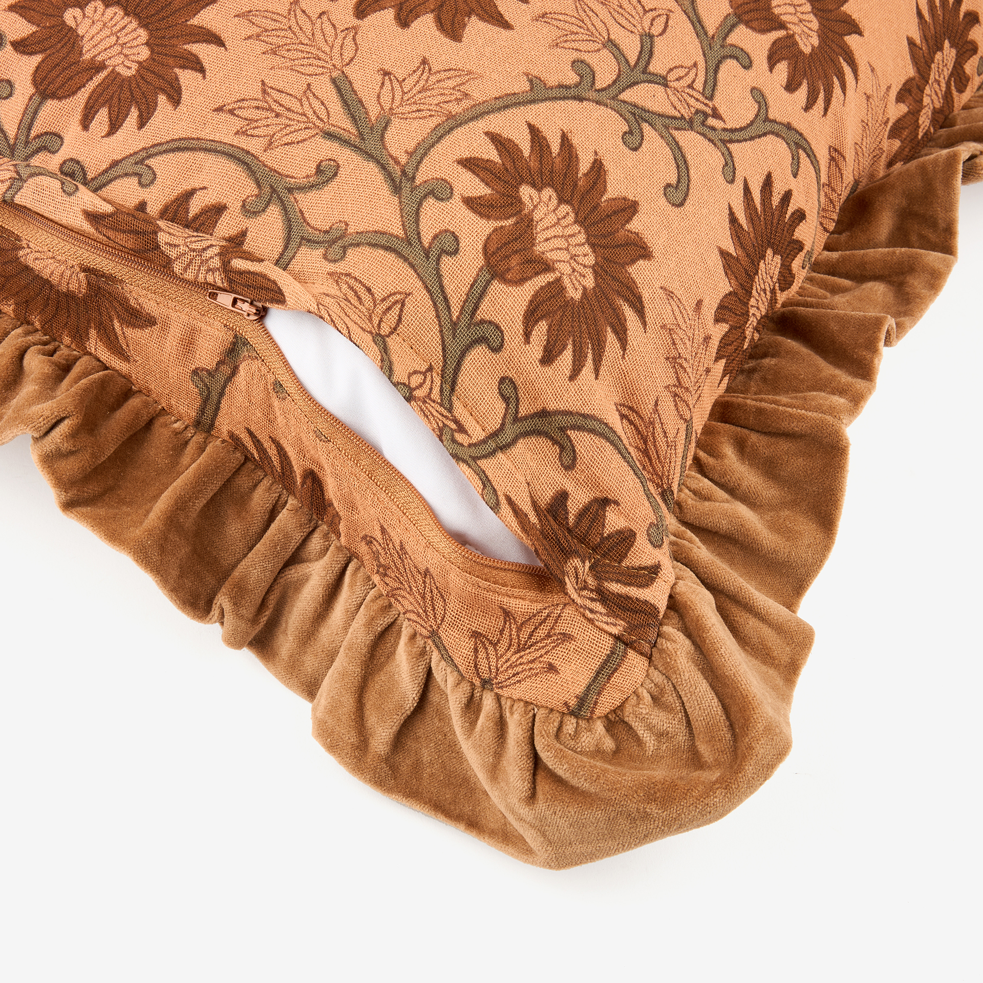 Funda de cojín de algodón flor Mia 50x50cm Clau&Chloe