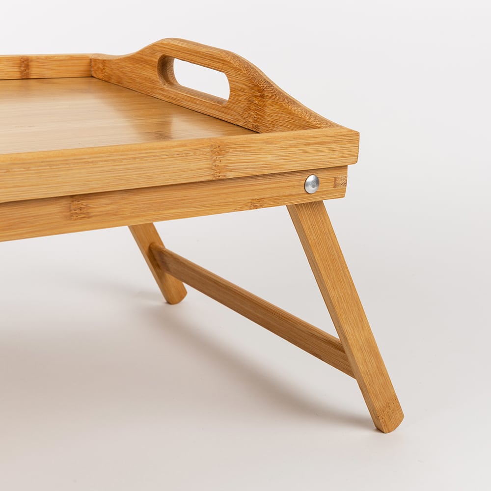 Bandeja para cama de bamb&uacute; 50x30x19cm