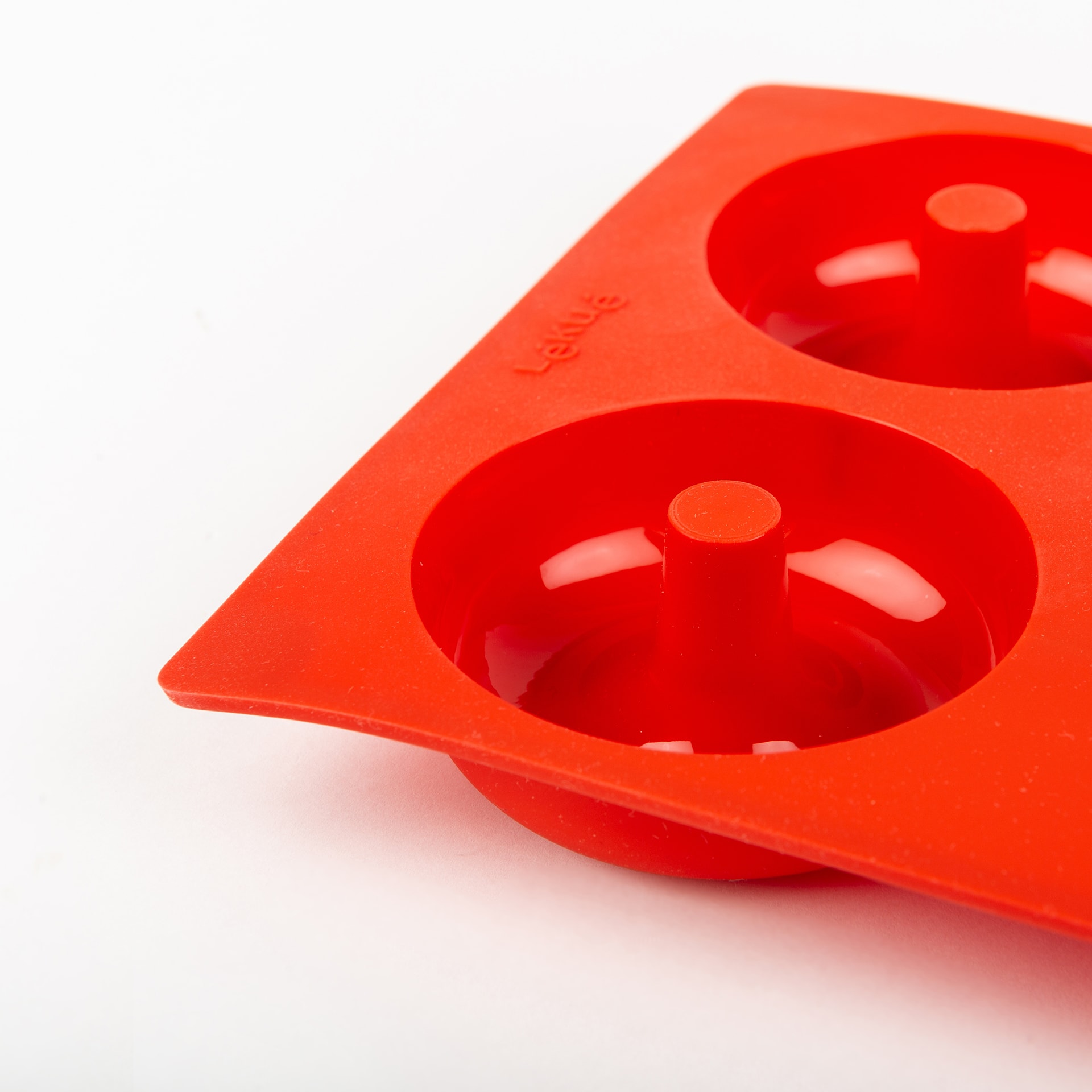 Molde 6 unidades rojo Doghnut - Lékué