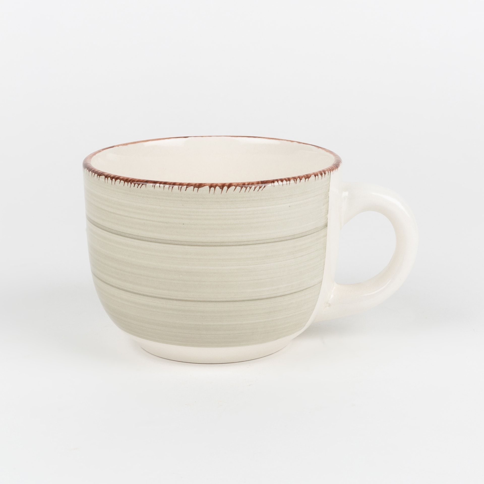 Taza jumbo beige de gres Vita 47cl