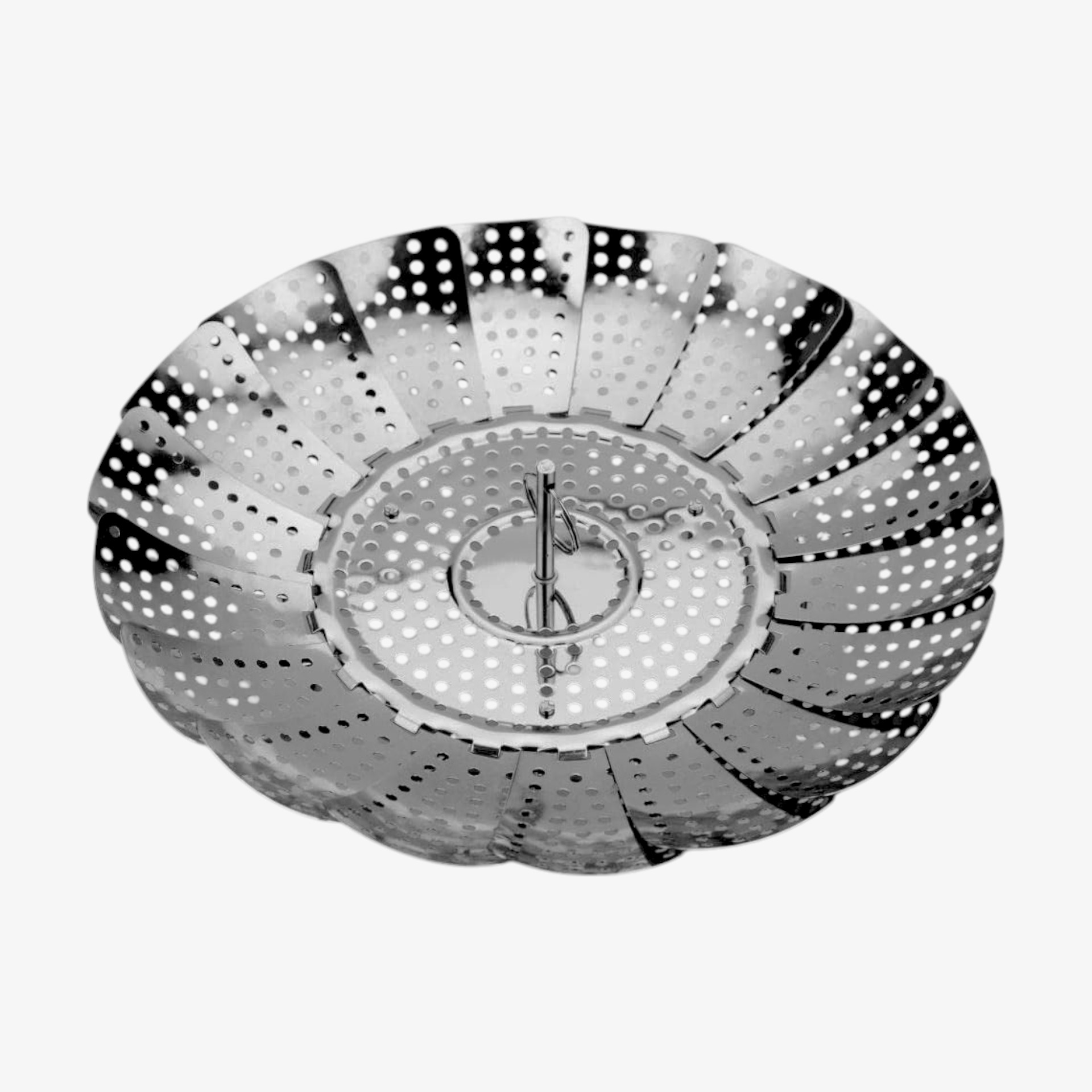 Vaporera de acero inoxidable plegable &Oslash;28cm