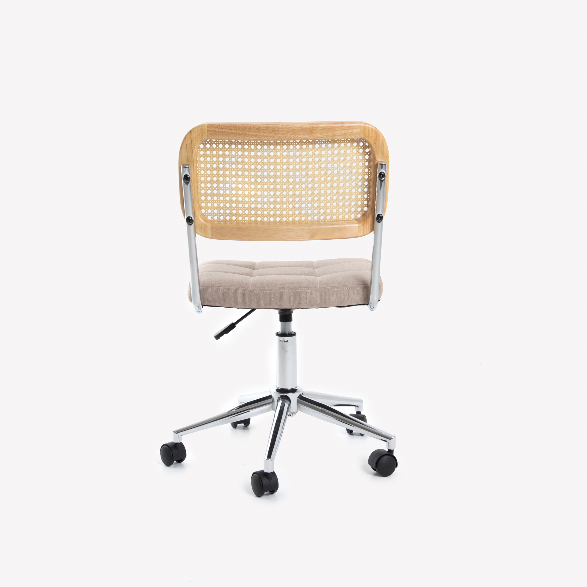 Silla de oficina beige Midano 55x75x41cm