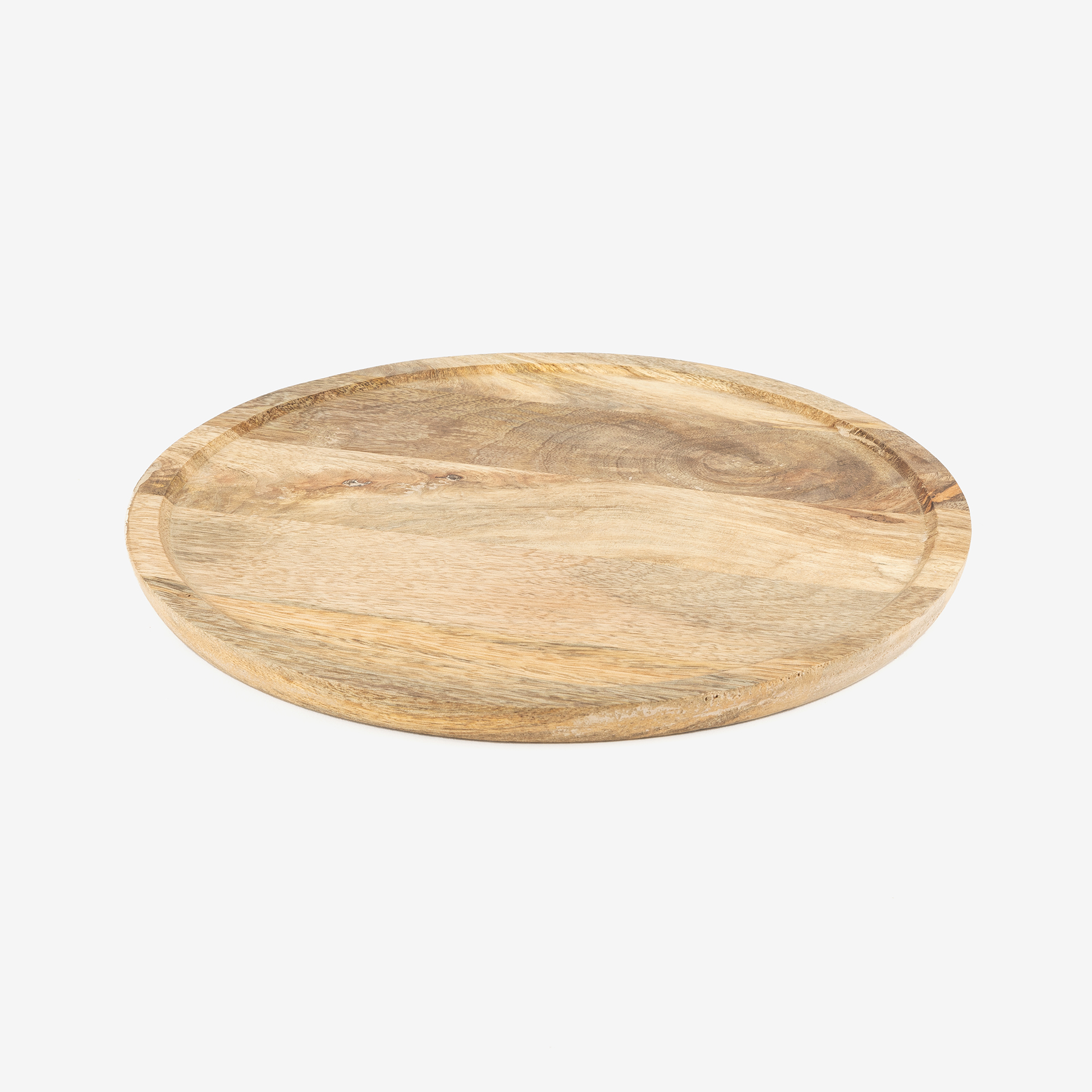 Centro de mesa de madera de teca Ø28cm