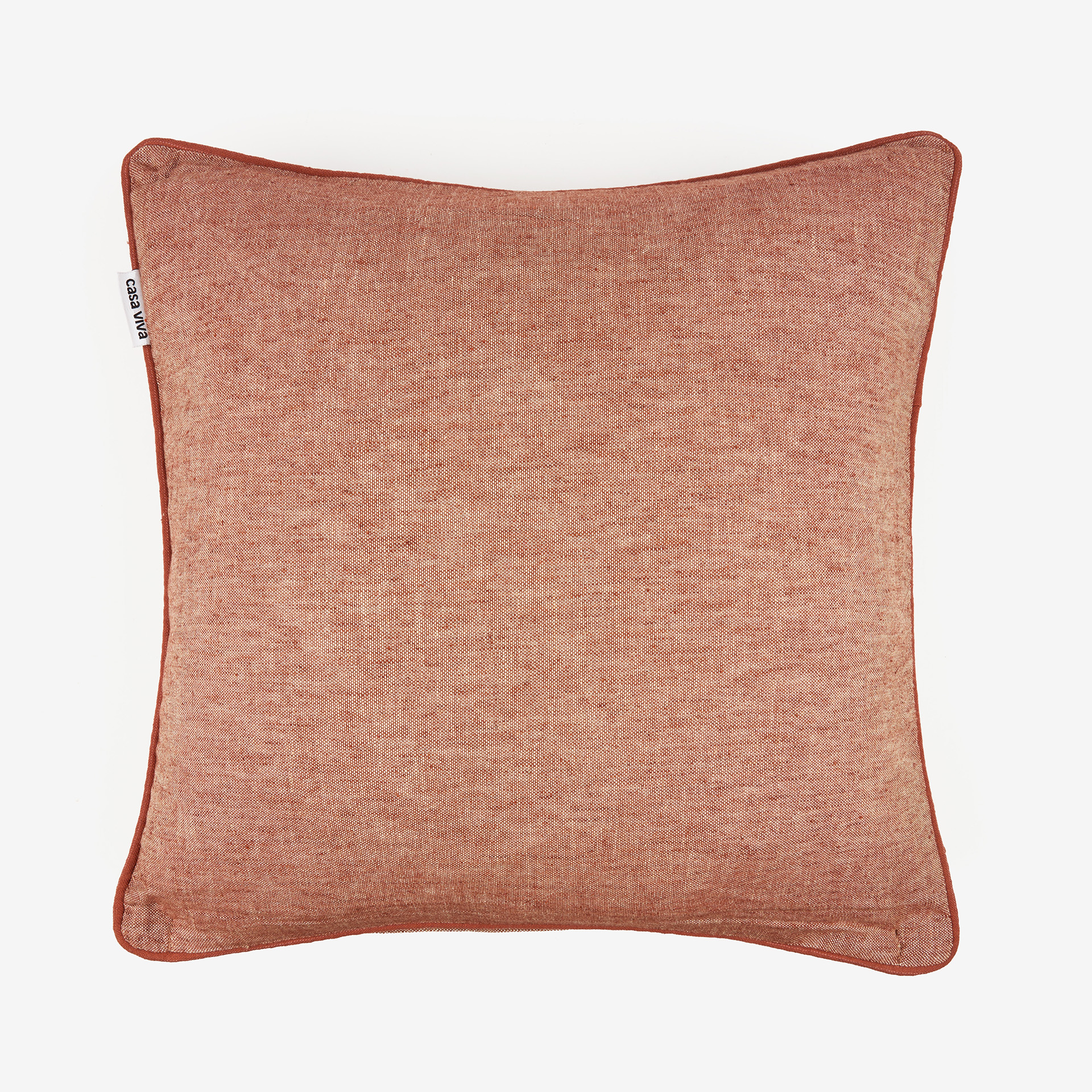 Funda de coj&iacute;n de lino cobre 45x45cm