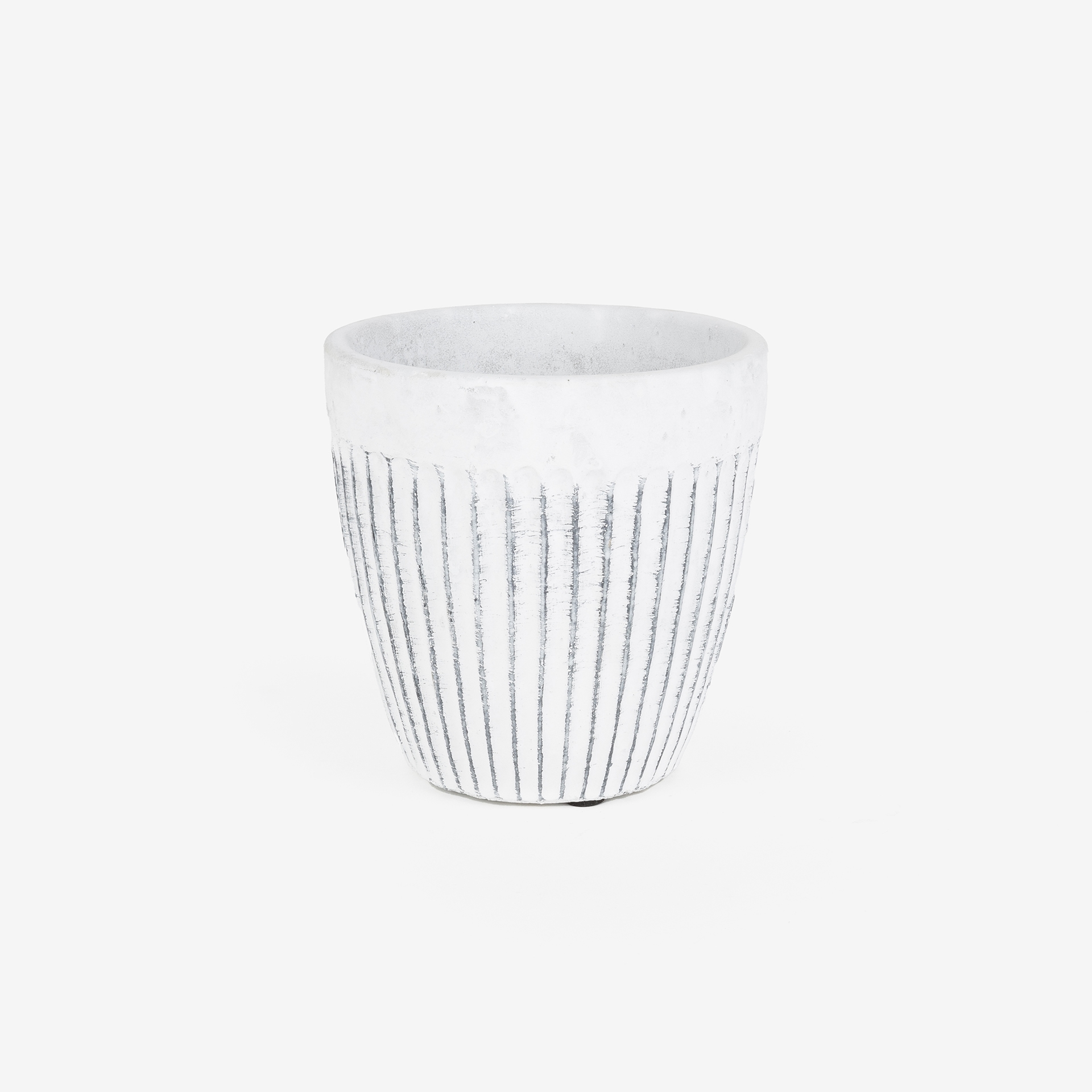 Macetero de cer&aacute;mica blanca Siros &Oslash;12x12cm