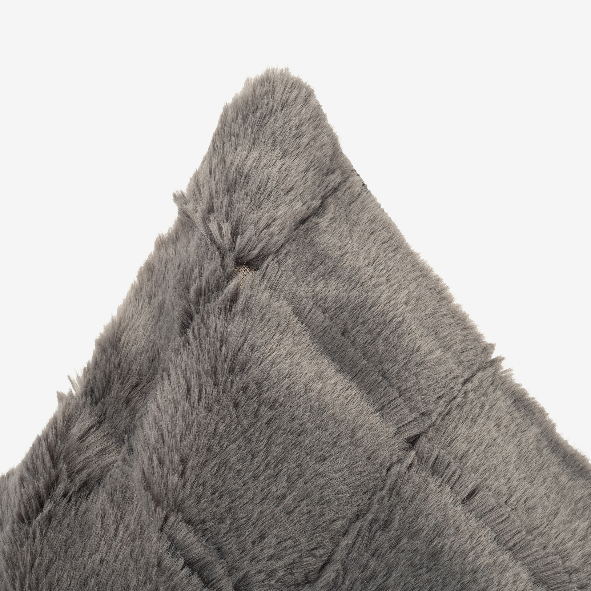 Funda de cojín de pelo suave gris Nuuk 45x45cm