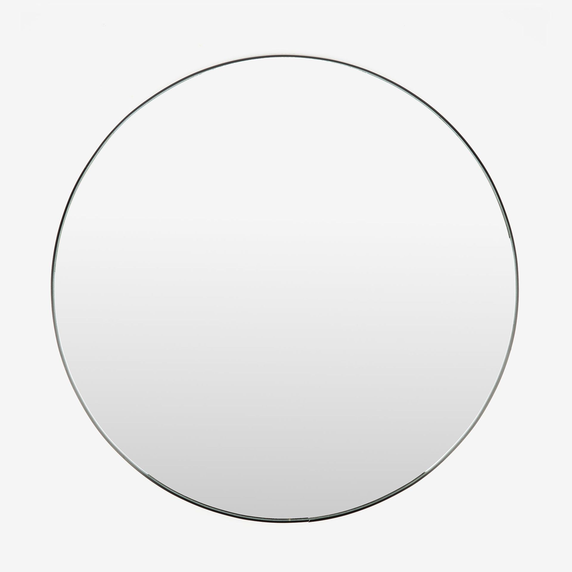 Espejo pared metal negro Orión Ø75cm