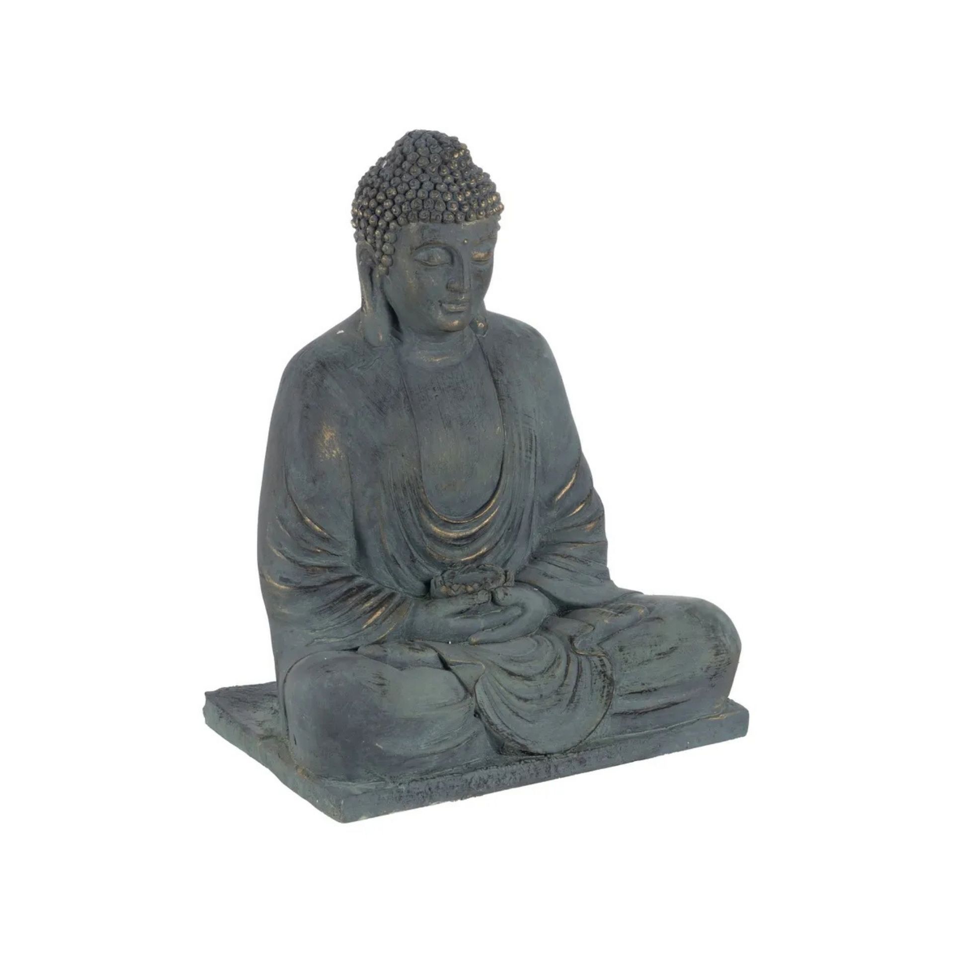 Figura decorativa de fibra de magnesio Buda 50x35x62cm