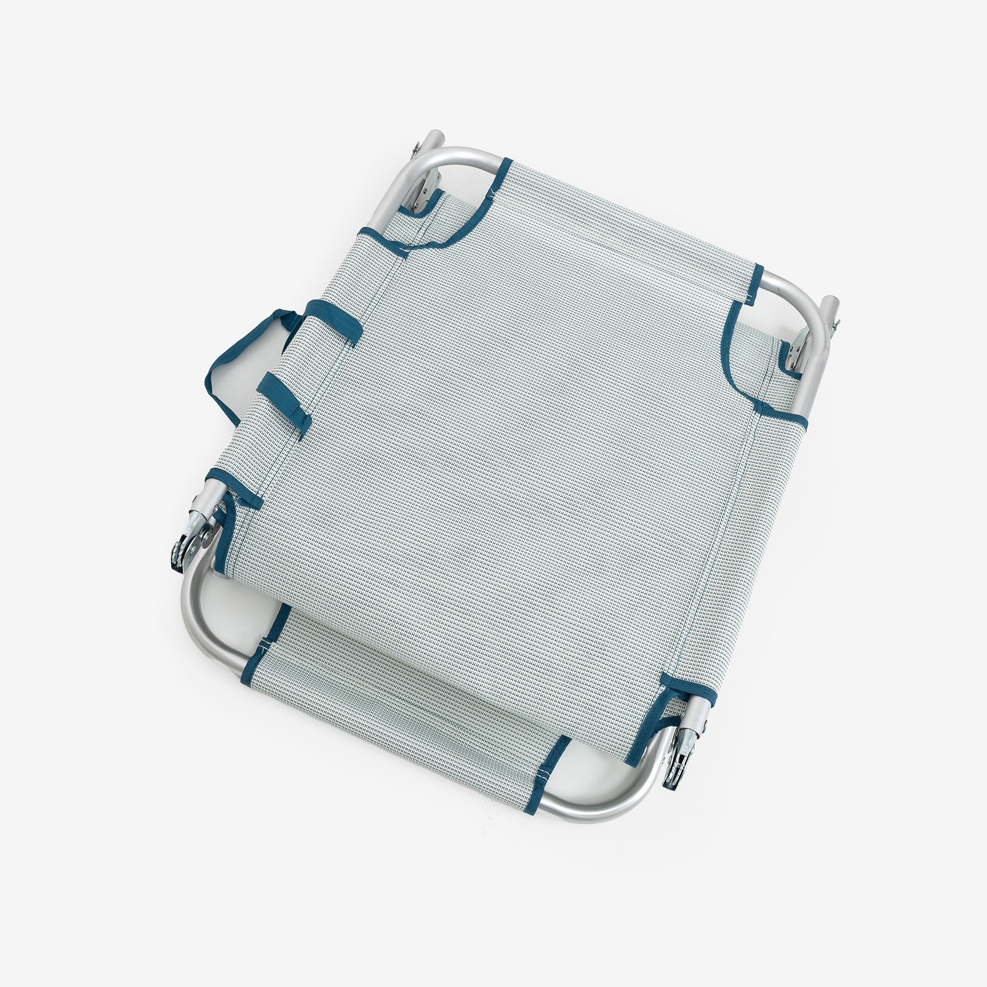 Tumbona multiposici&oacute;n azul de aluminio Medano 187 cm