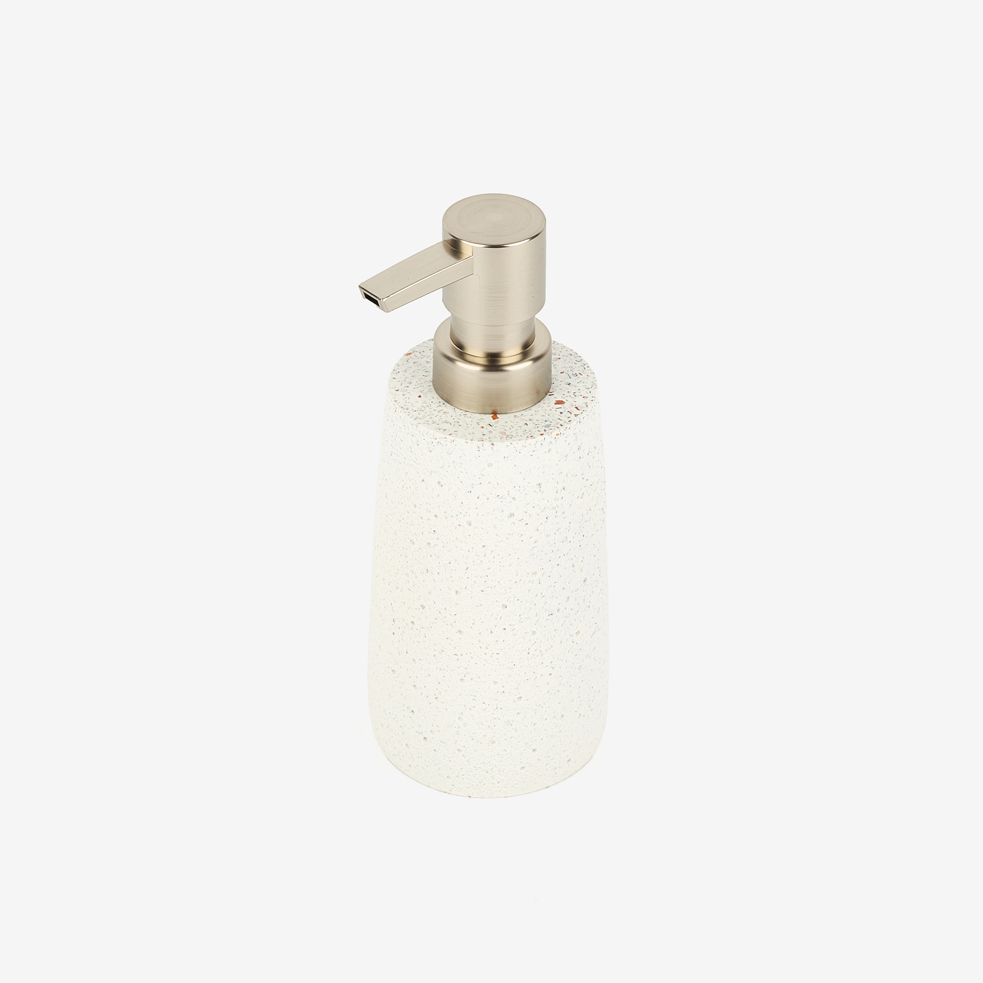 Dispensador de jabón de baño de poliresina granito Ø6x17cm