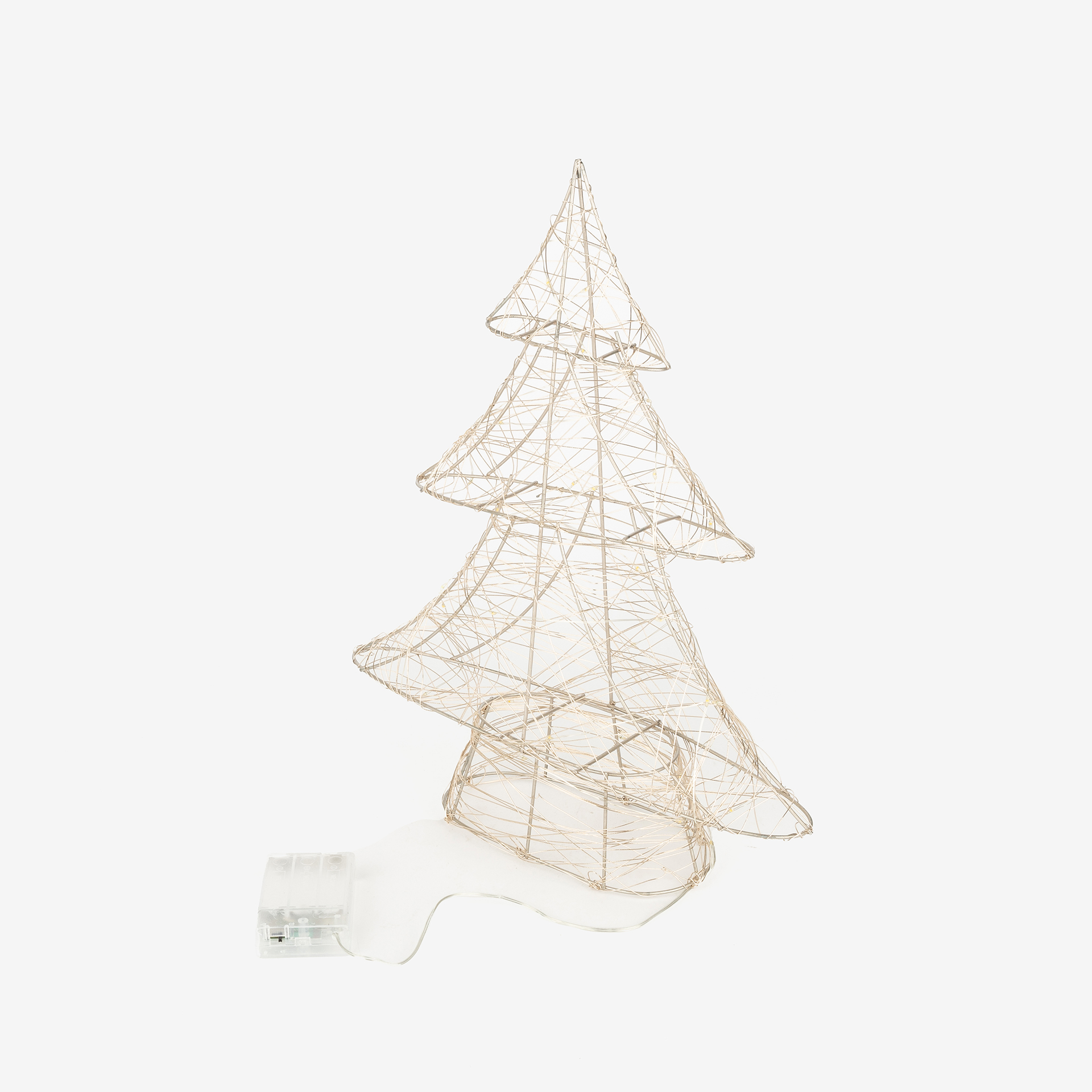 Figura decorativa LED Árbol dorado led 40cm