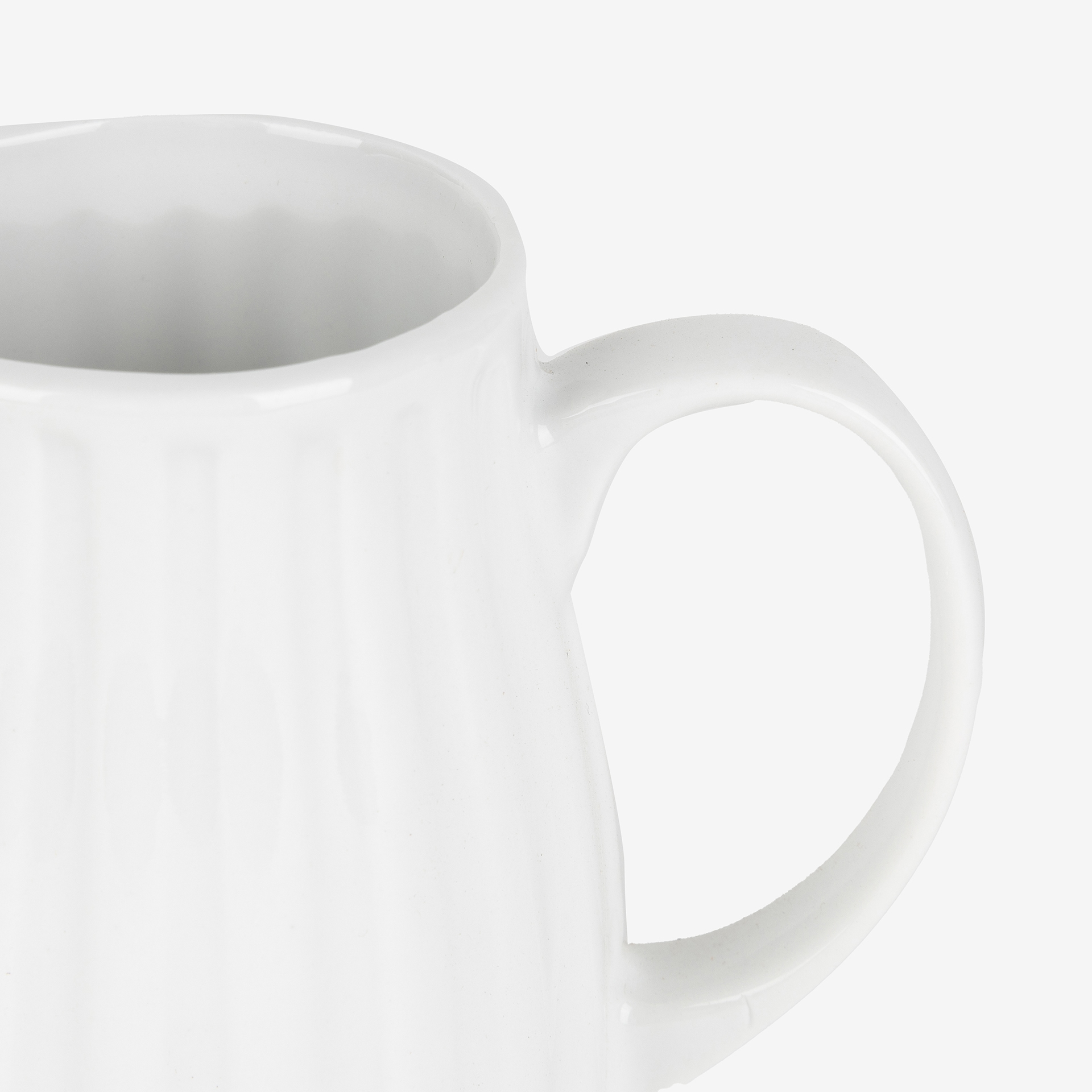 Lechera blanca de porcelana 25cl