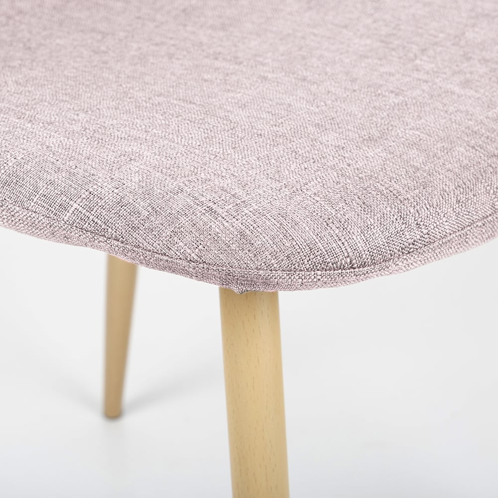 Silla de comedor rosa Concept 45x55x86cm