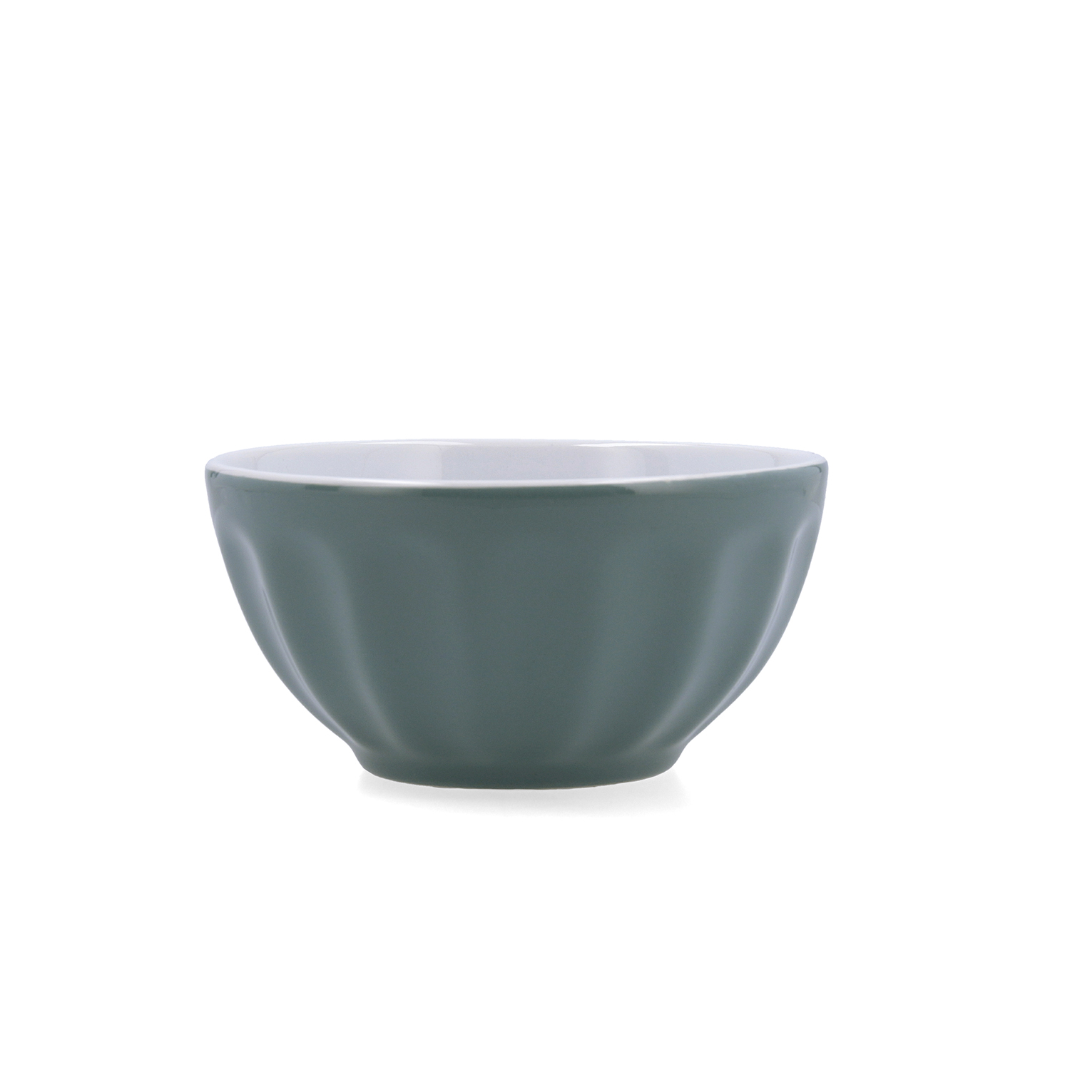 Bol verde de loza Matine &Oslash;13x7cm