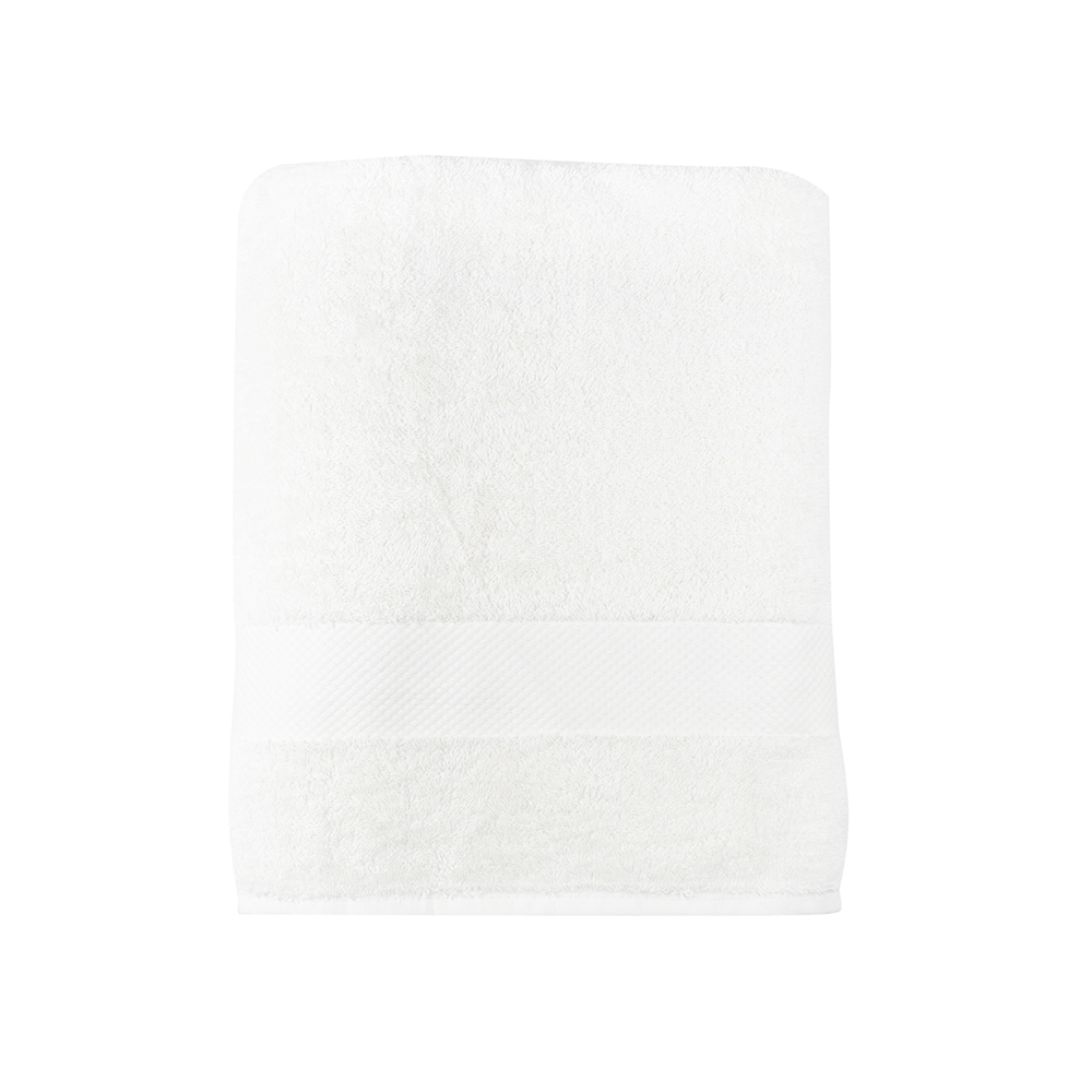 Toalla de ducha de algodón blanco cálido Vic 70x140cm - 500 gr/m²