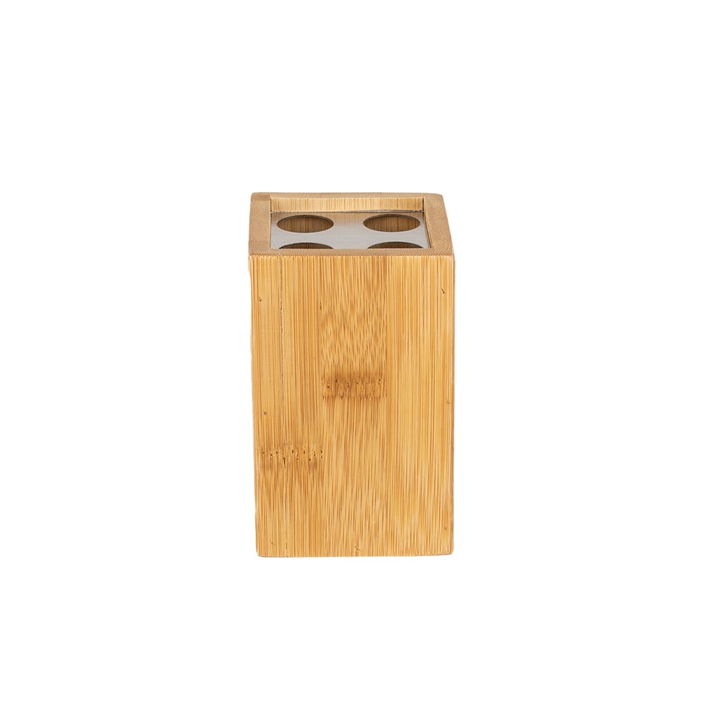 Vaso portacepillos de bambú