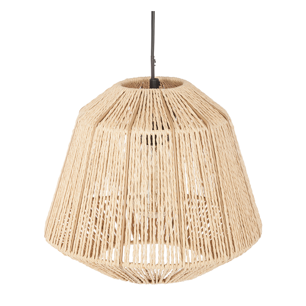 L&aacute;mpara de techo de hilo de cuerda &Oslash;30x26cm