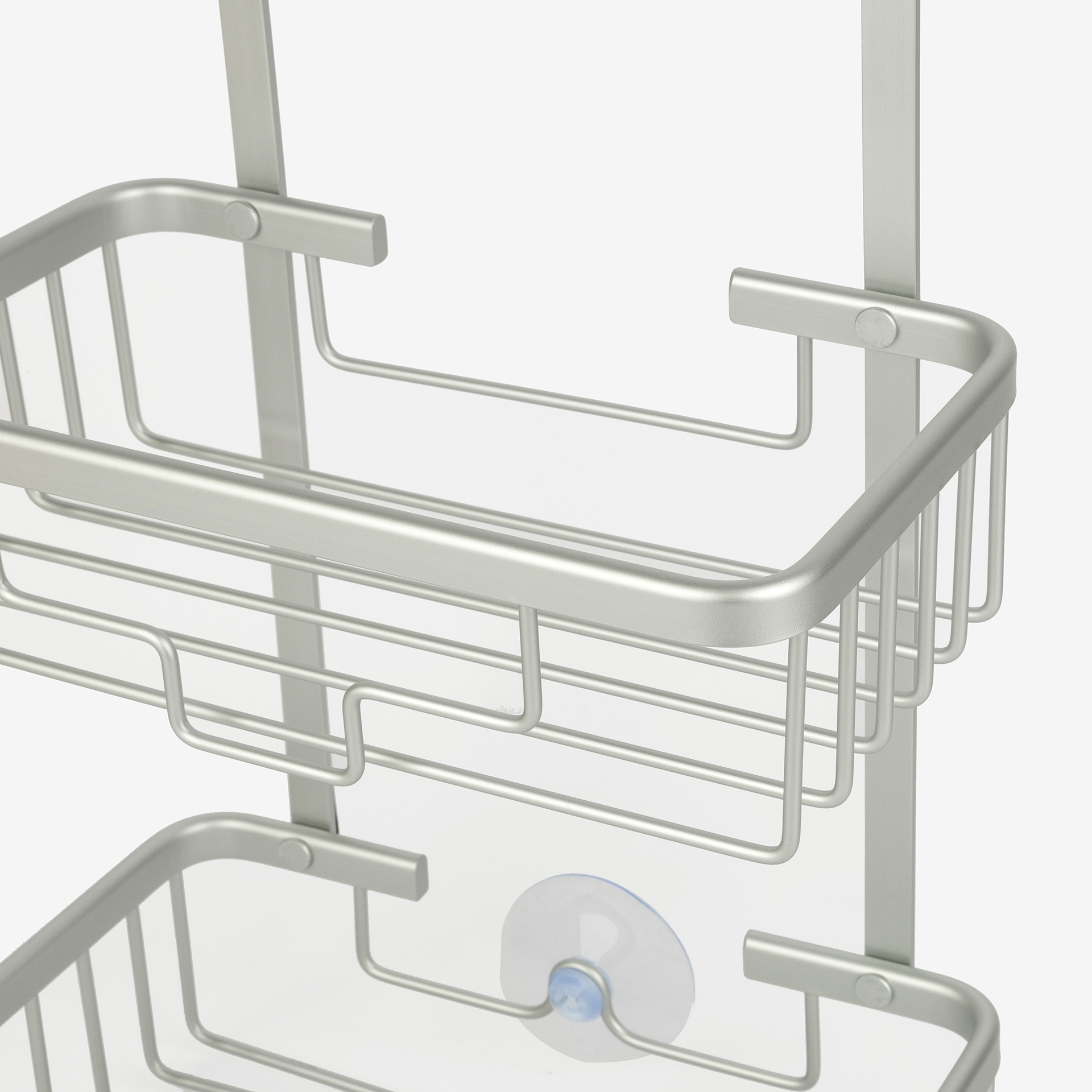 Estante de baño de aluminio Loa 23x13x61cm