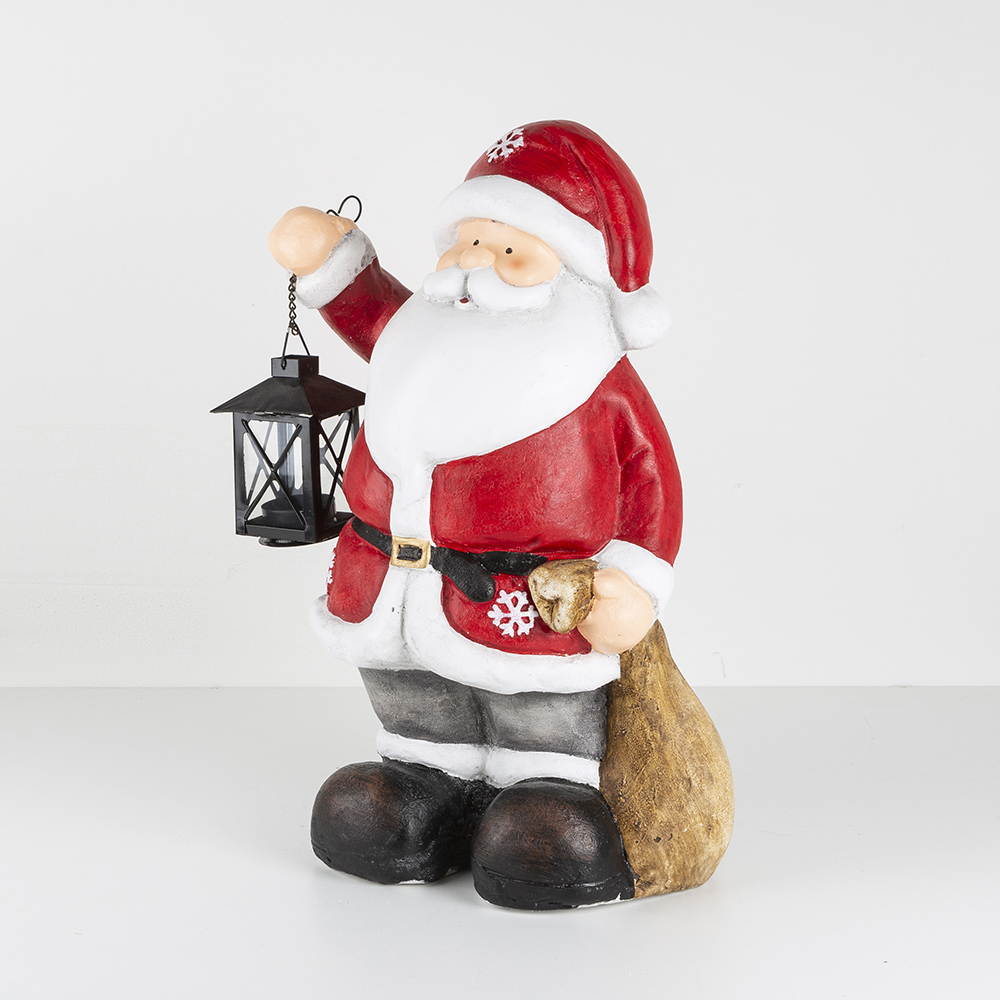 Figura decorativa de cerámica Papá Noel 40cm