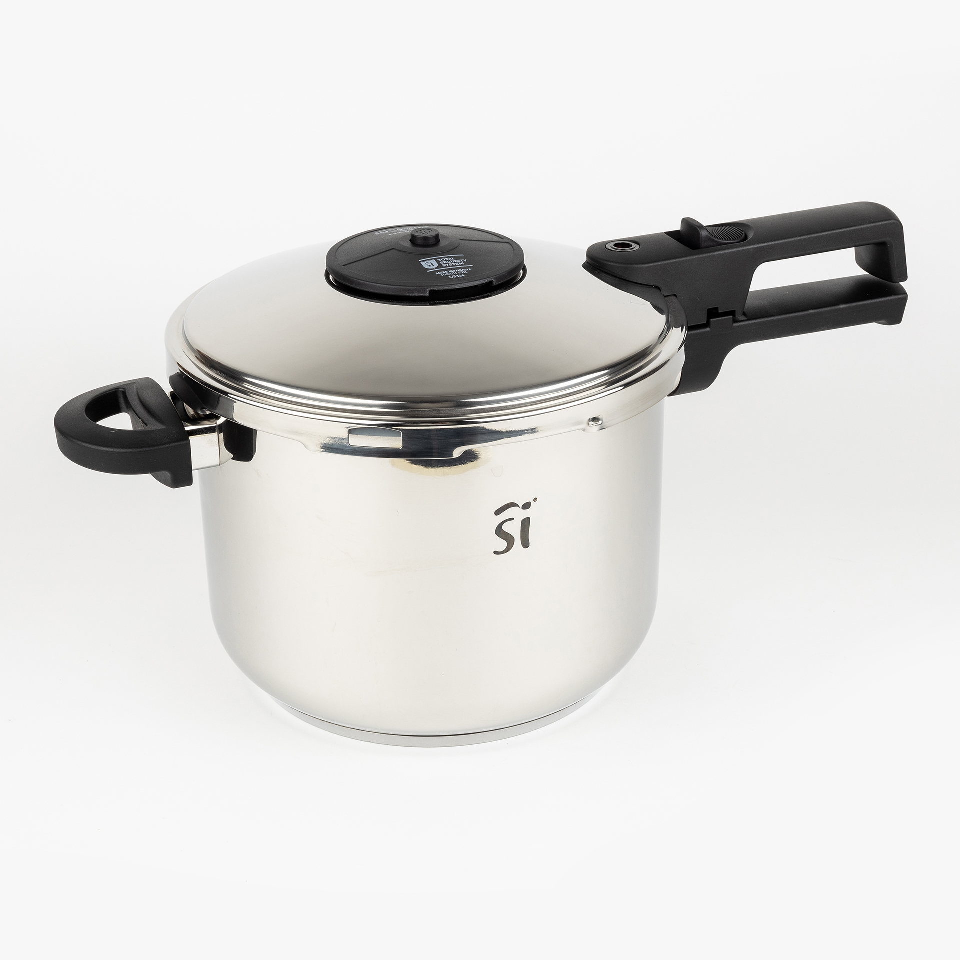 Olla a presi&oacute;n de acero inoxidable Creta, 6L